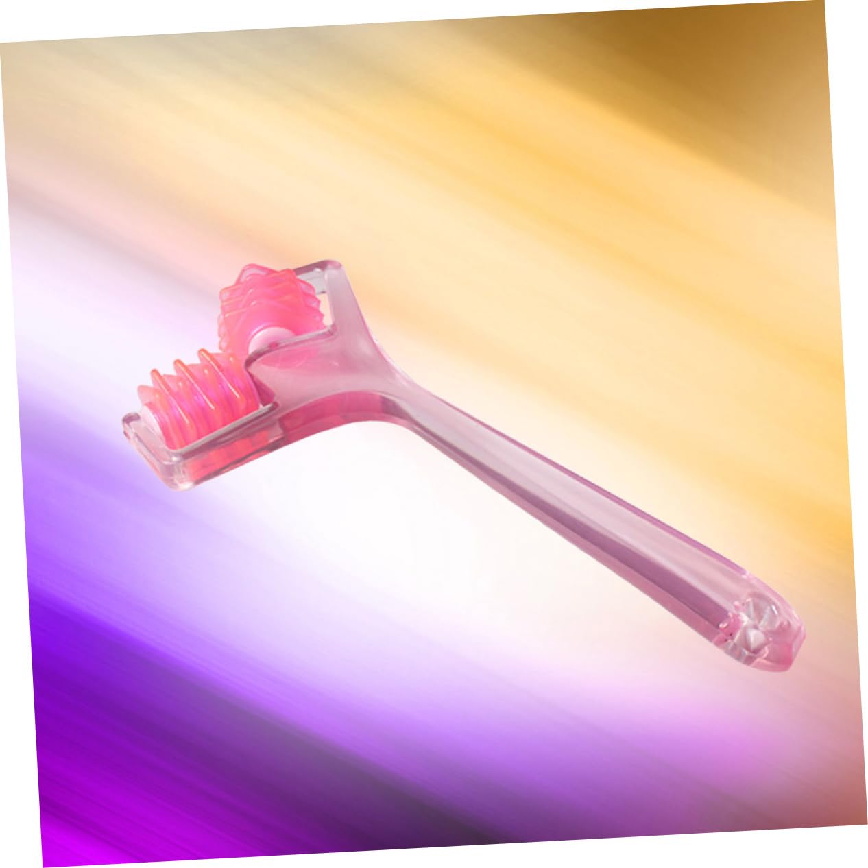 FRCOLOR Y-Shape Face Roller & Massager - Pink Facial Lifting Tool for Anti-Aging & Skin Tightening | Perfect for Daily Skincare Routine & Relaxation at Home or Travel