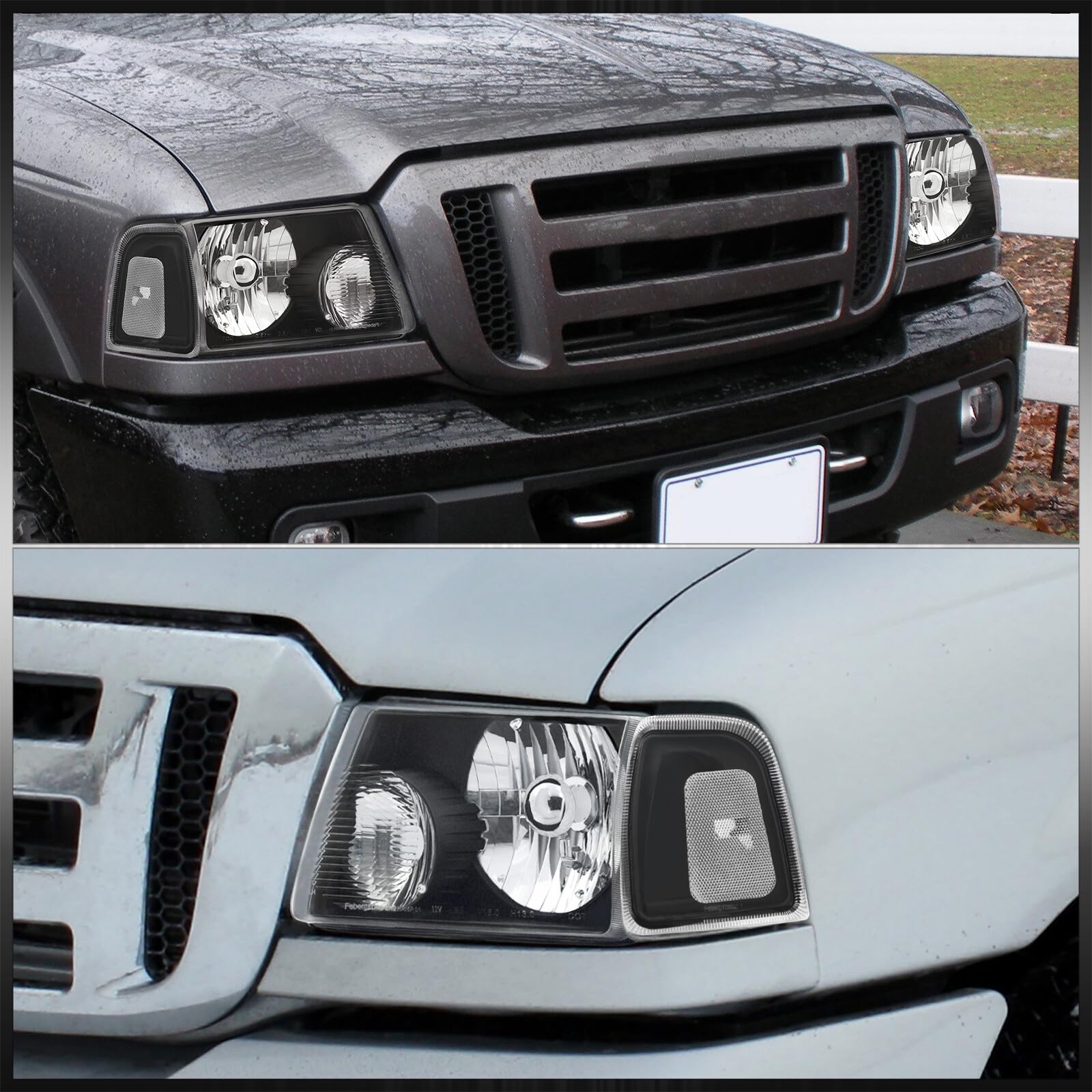 Ford Ranger Headlights & Bumper Lamps (2001-2011) - Off-Road & Night Driving