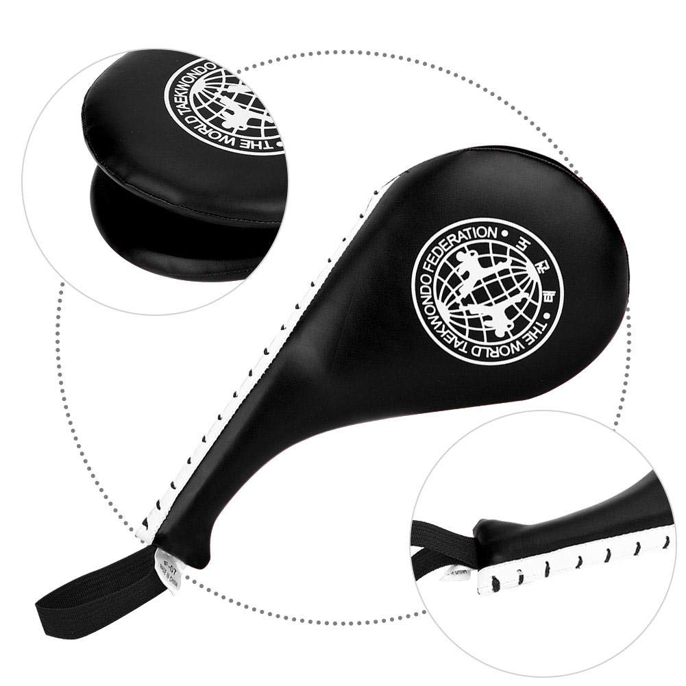 Professional Boxing & Taekwondo Kick Pads - High-Density PU Sponge Training Targets for Adults & Kids (Black) - Perfect for Martial Arts, MMA, Fitness & Home Workouts