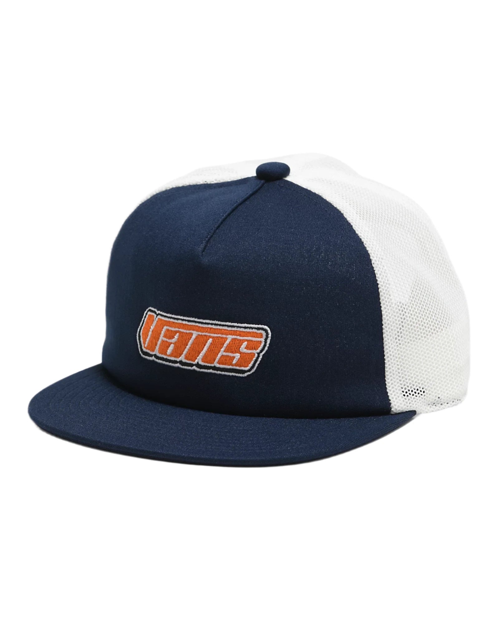VANS Kids Retro Unstructured Trucker Hat - Dress Blue | Adjustable Snapback Cap for Boys & Girls | Perfect for Outdoor Activities, Sports, and Casual Wear