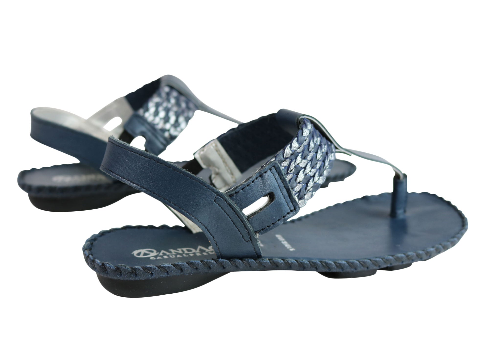 Andacco Irene Women's Comfortable Leather Sandals - Handmade in Brazil - Perfect for Summer, Beach, and Casual Outings