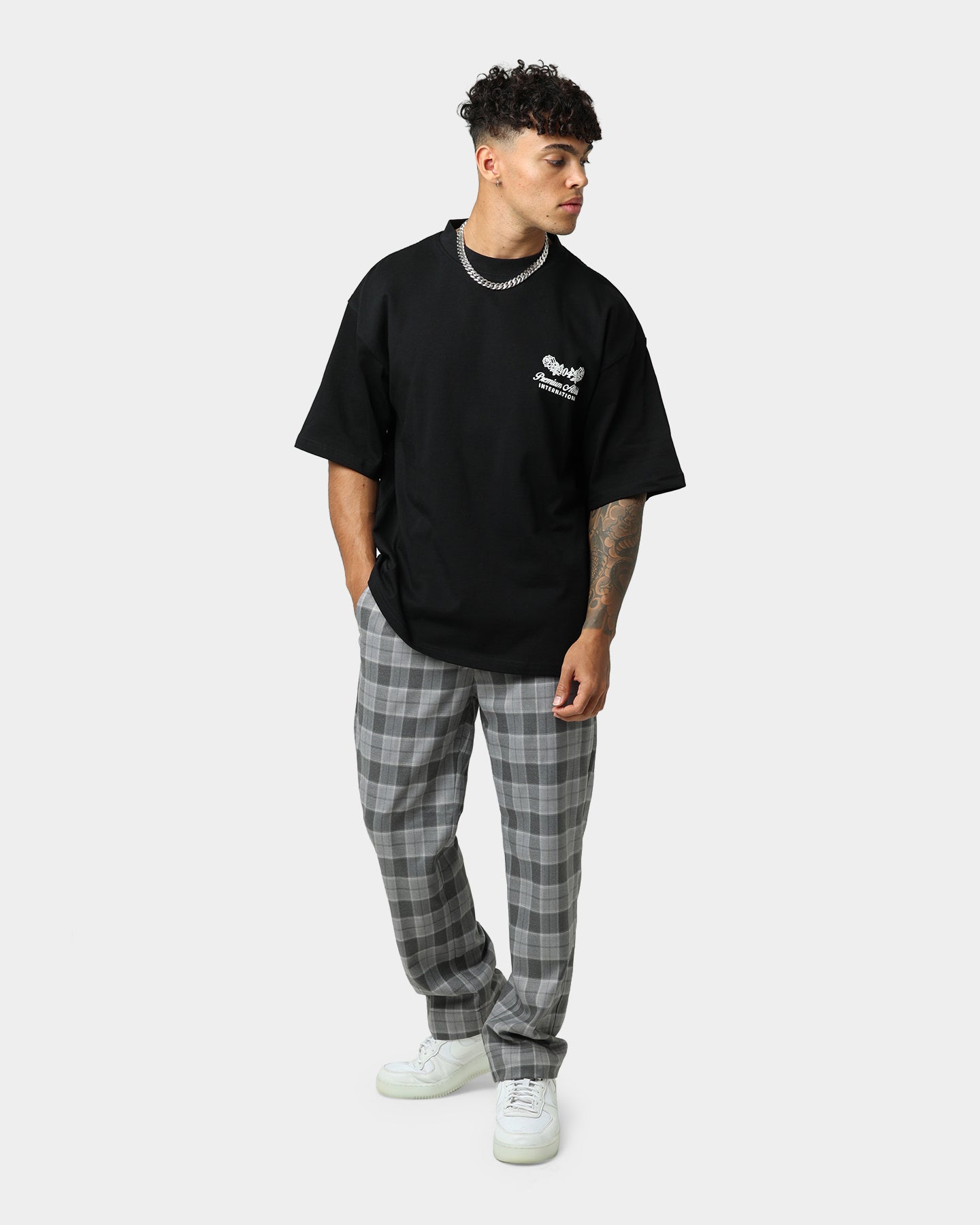 404 Heritage Trousers Off Ash Plaid - Classic Men's Casual Pants for Outdoor Adventures & Everyday Wear