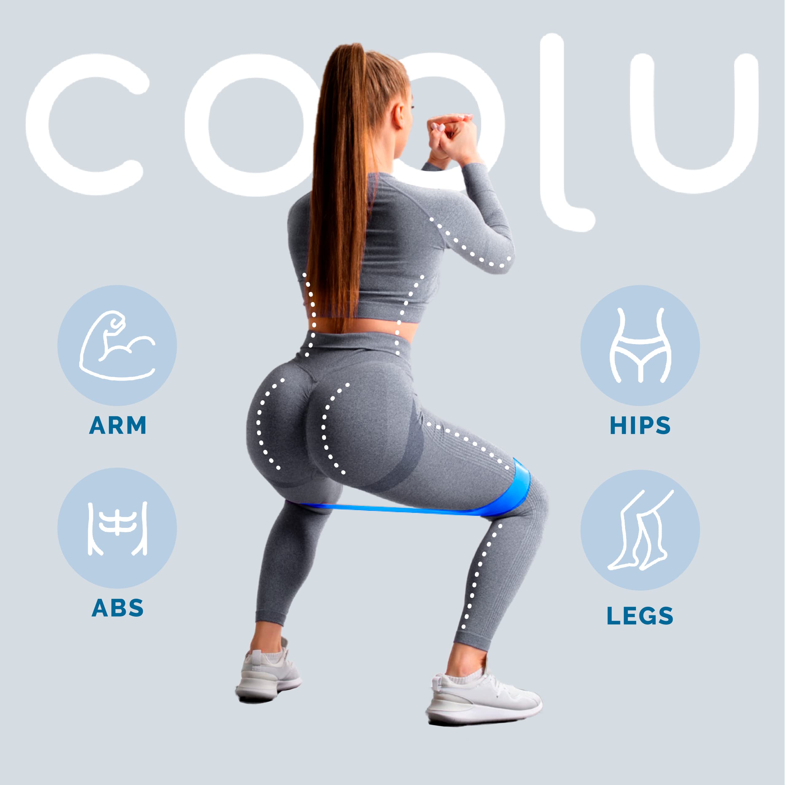 5-Piece Mini Resistance Loop Bands Set for Home Workout, Gym Training, Yoga & Physical Therapy - Portable Exercise Bands for Women & Men with Carry Bag - Perfect for Strength Training, Rehabilitation & Fitness Routines