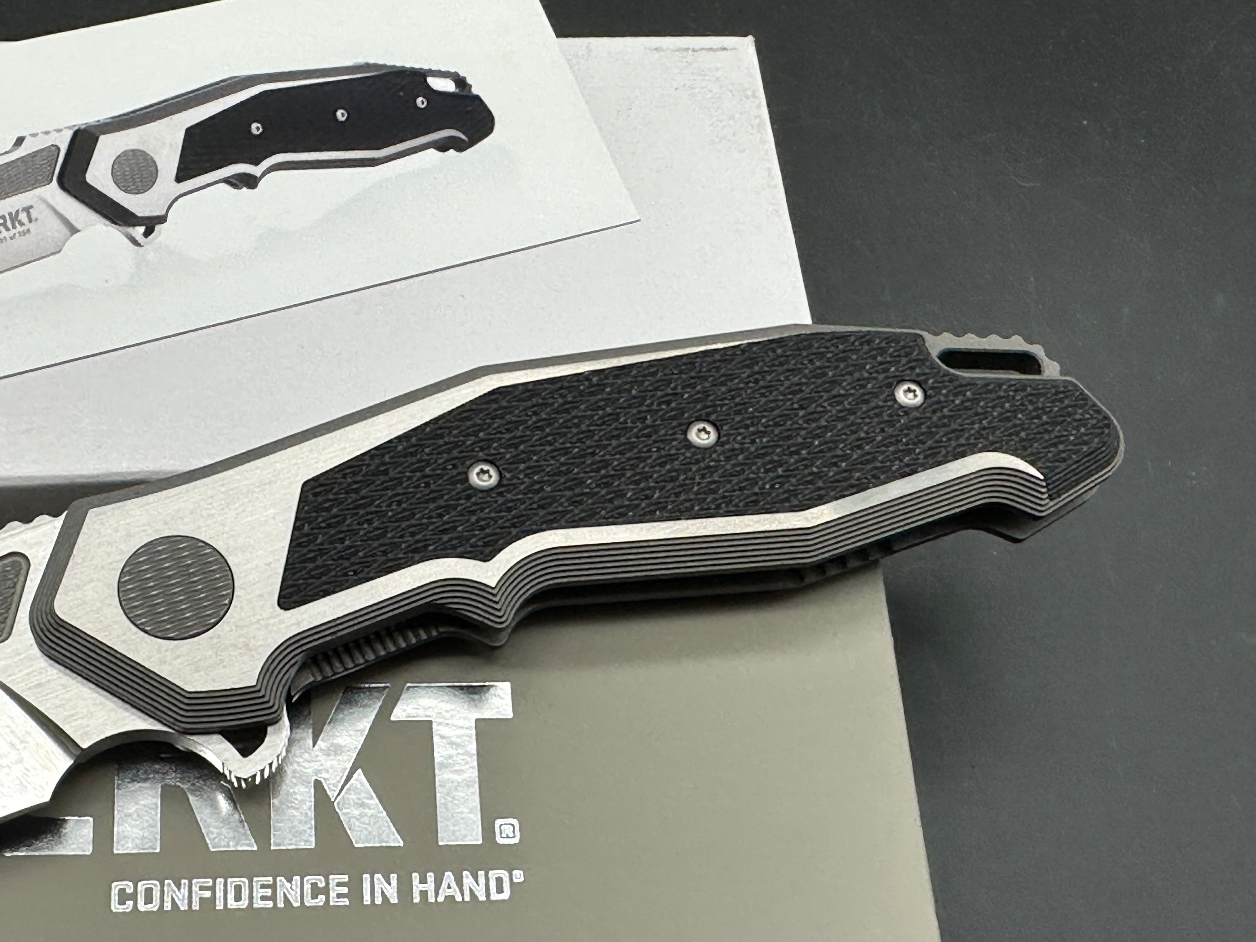 CRKT Panache Folding Knife - Ken Onion Design, Limited Edition 491/550, CTS XHP Stainless Steel Blade, Titanium Handle with Carbon Fiber Inlays - EDC, Outdoor, Camping & Survival Gear