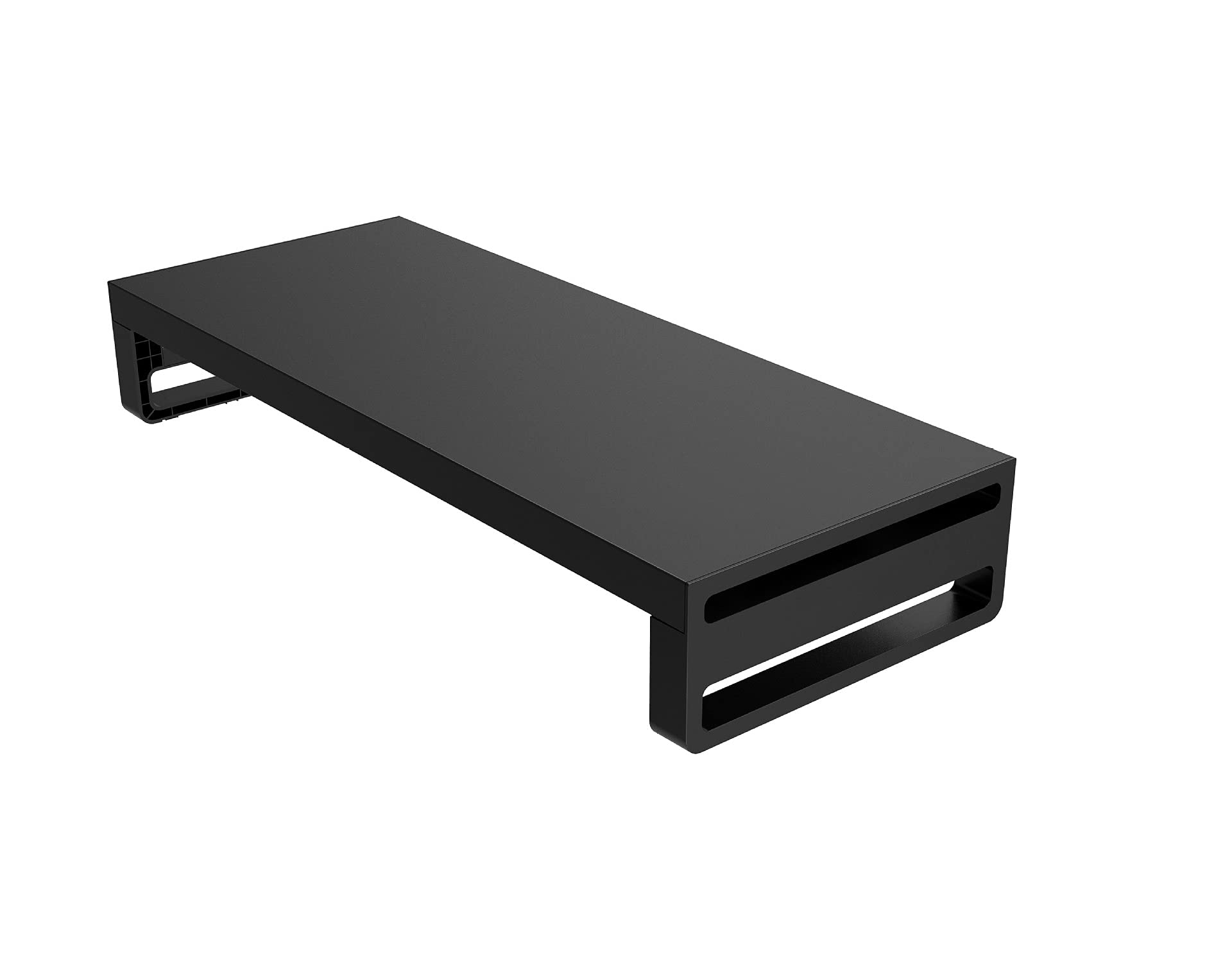 Adjustable Monitor Stand Riser with Storage Shelf - Ergonomic Computer Desk Organizer for Home Office, PC, Printer | Space-Saving USB Hub & Wireless Charging Station (No USB3.0/No Wireless Charging) - Perfect for Work from Home Setup