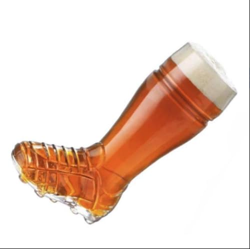 Chabrias Ltd Ultimate Beer Glass Football Rugby Boot Mug - 20oz Pint (568ml) for UEFA Euros, World Cup & Soccer Fans - Perfect for Game Nights, Sports Bars & Fan Parties