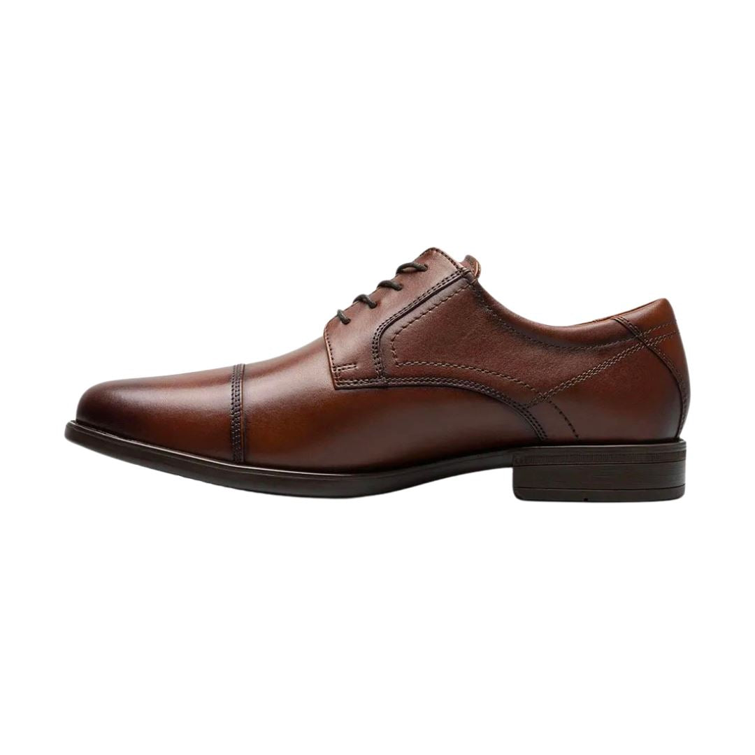 Florsheim Midtown Cap Toe Oxford Dress Shoes in Cognac - Medium & Wide Widths for Men - Perfect for Business, Office & Formal Occasions
