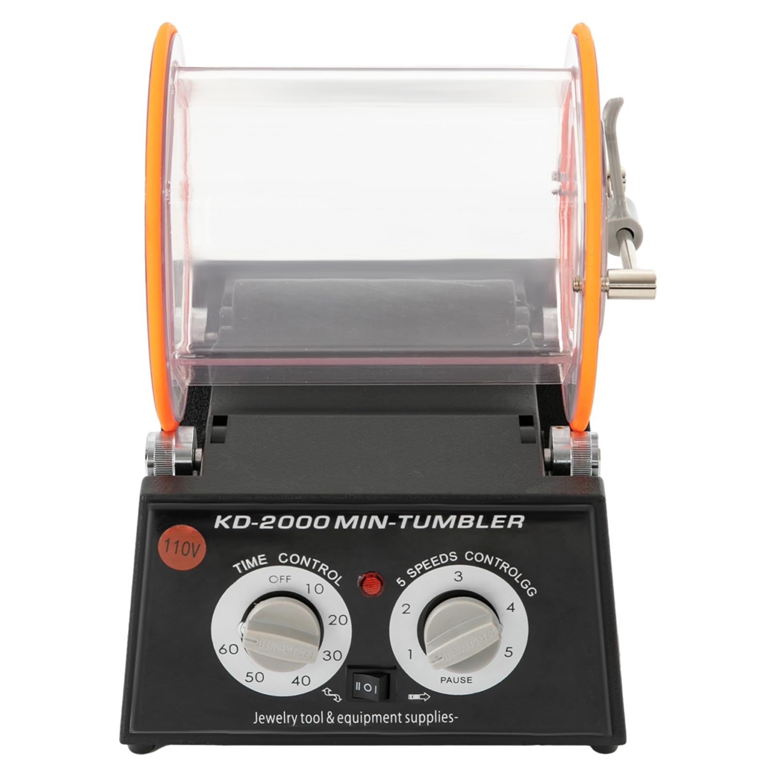 11 LB Rotary Jewelry Polisher Tumbler with Adjustable Timer & Speed - 60W Professional Jewelry Polishing Machine for Metal, Stones & Gemstones - Perfect for Jewelry Making, Lapidary & Metal Finishing Workshop