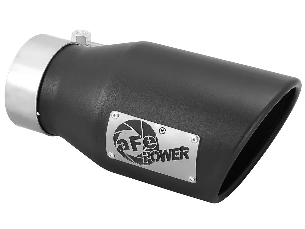 AFE Vulcan Stainless Steel DPF Back Exhaust System with Black Tip for 2021-2023 Jeep Gladiator 3.0L EcoDiesel V6 - High Performance Diesel Exhaust Upgrade for Off-Road & Towing