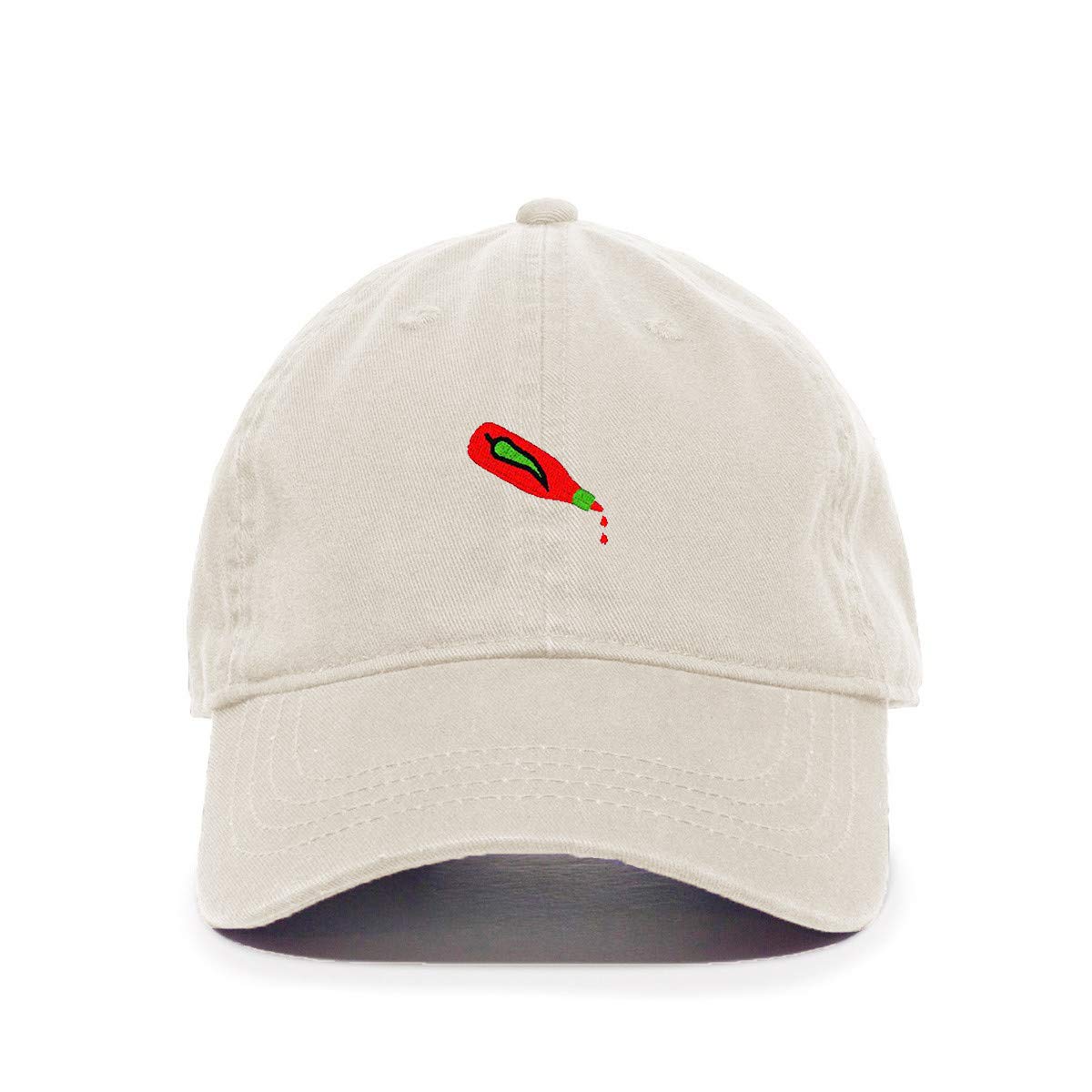 Spicy Hot Sauce Bottle Embroidered Cotton Baseball Cap - Adjustable Dad Hat for Cooking, BBQ, Grilling & Outdoor Activities