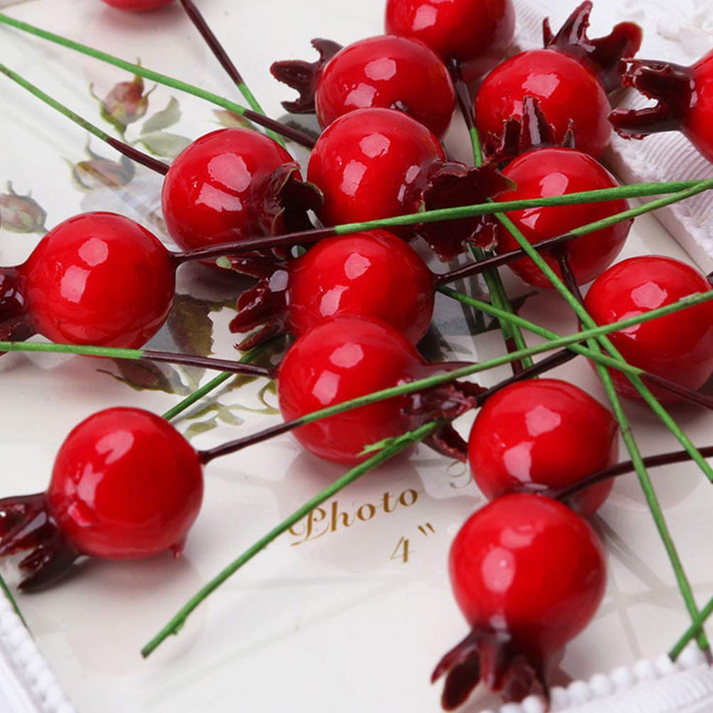 50pcs Miniature Dollhouse Fruit Tree Decorations - Panda Cake Toppers, Bonsai Berries & Christmas Branches for DIY Crafts, Fairy Gardens, and Holiday Decor