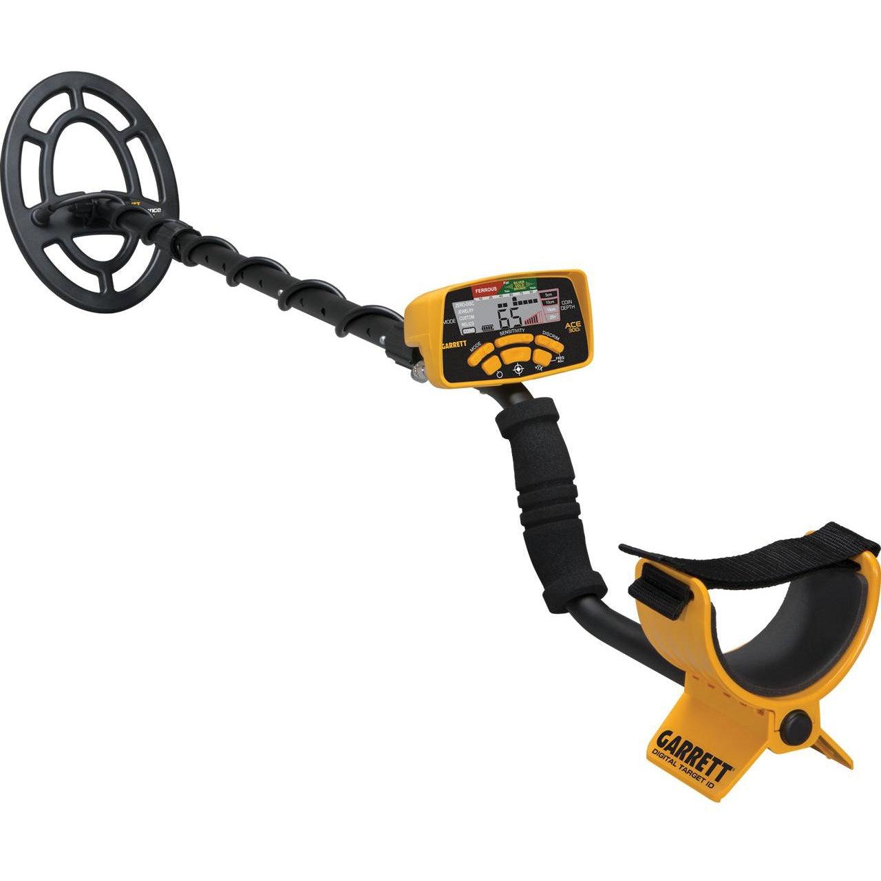 Garrett ACE 300i Metal Detector with Digital Target ID & Iron Audio - Professional Metal Detecting Equipment for Treasure Hunting, Beach, Coin & Relic Search - Perfect for Outdoor Adventures & Archaeology Enthusiasts