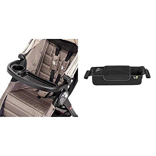 Baby Jogger Stroller Accessories - Single Child Tray with Mounting Bracket & Parent Console for Baby Jogger Strollers, Black - Perfect for Snacks, Toys & Essentials on the Go