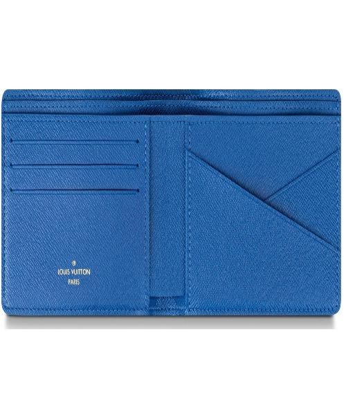 Louis Vuitton Multiple Wallet in Bleu Clair - Stylish Slim Card Holder for Men & Women | Perfect for Everyday Use, Travel & Business