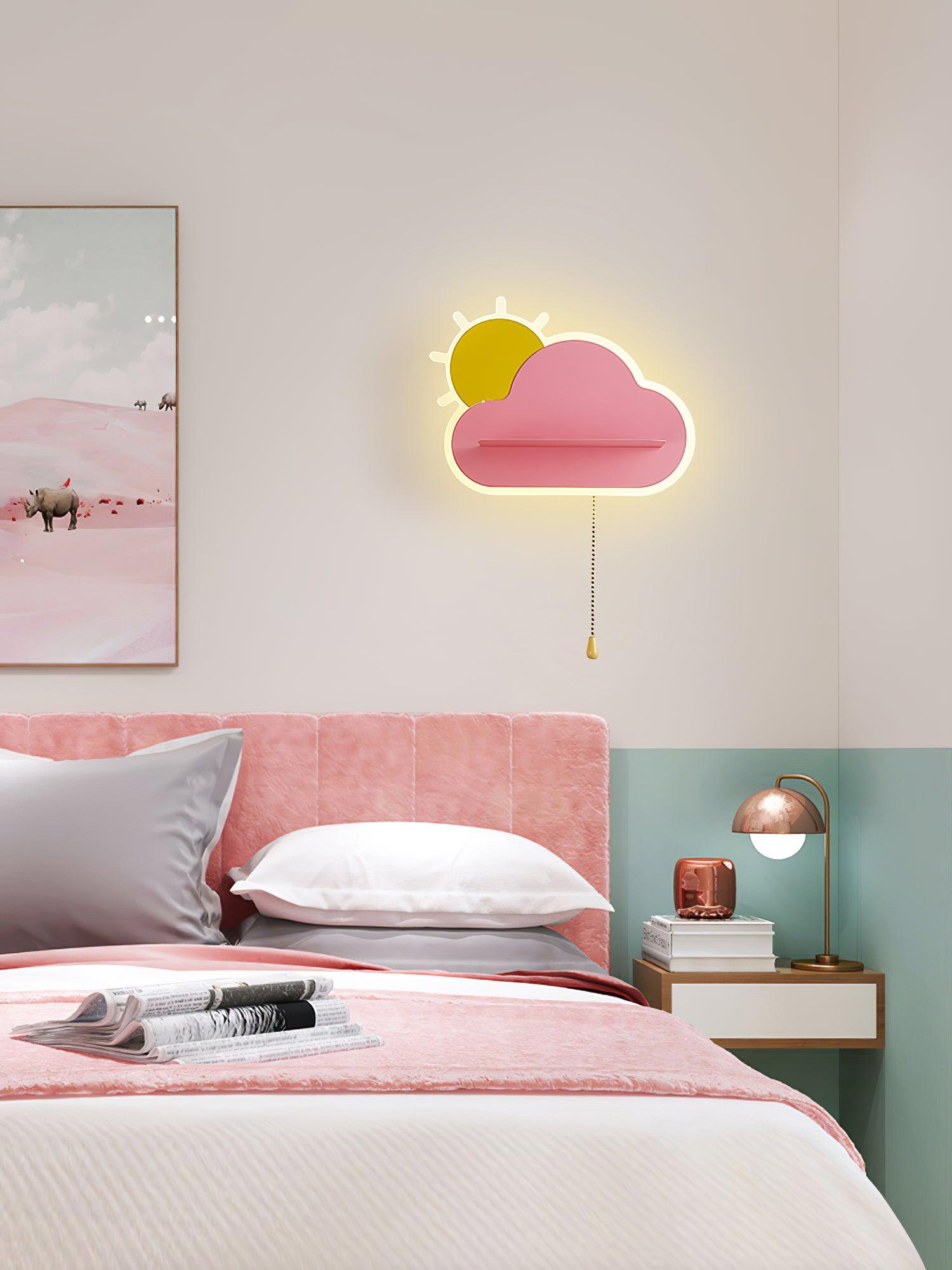 Dreamier Cloud Wall Lamp - Modern LED Night Light for Kids Room, Nursery & Bedroom - Soft Glow Wall Sconce for Relaxing Ambiance & Sleep Aid