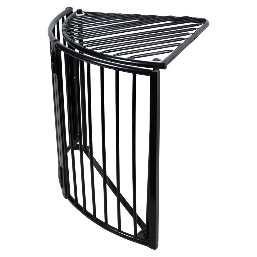 **Slow Feed Corner Floor Hay Rack for Horses – Large Capacity Slow Feeder for Healthy Digestion | Durable & Easy to Assemble | 5-Year Warranty | Ideal for Stables, Barns & Pastures**