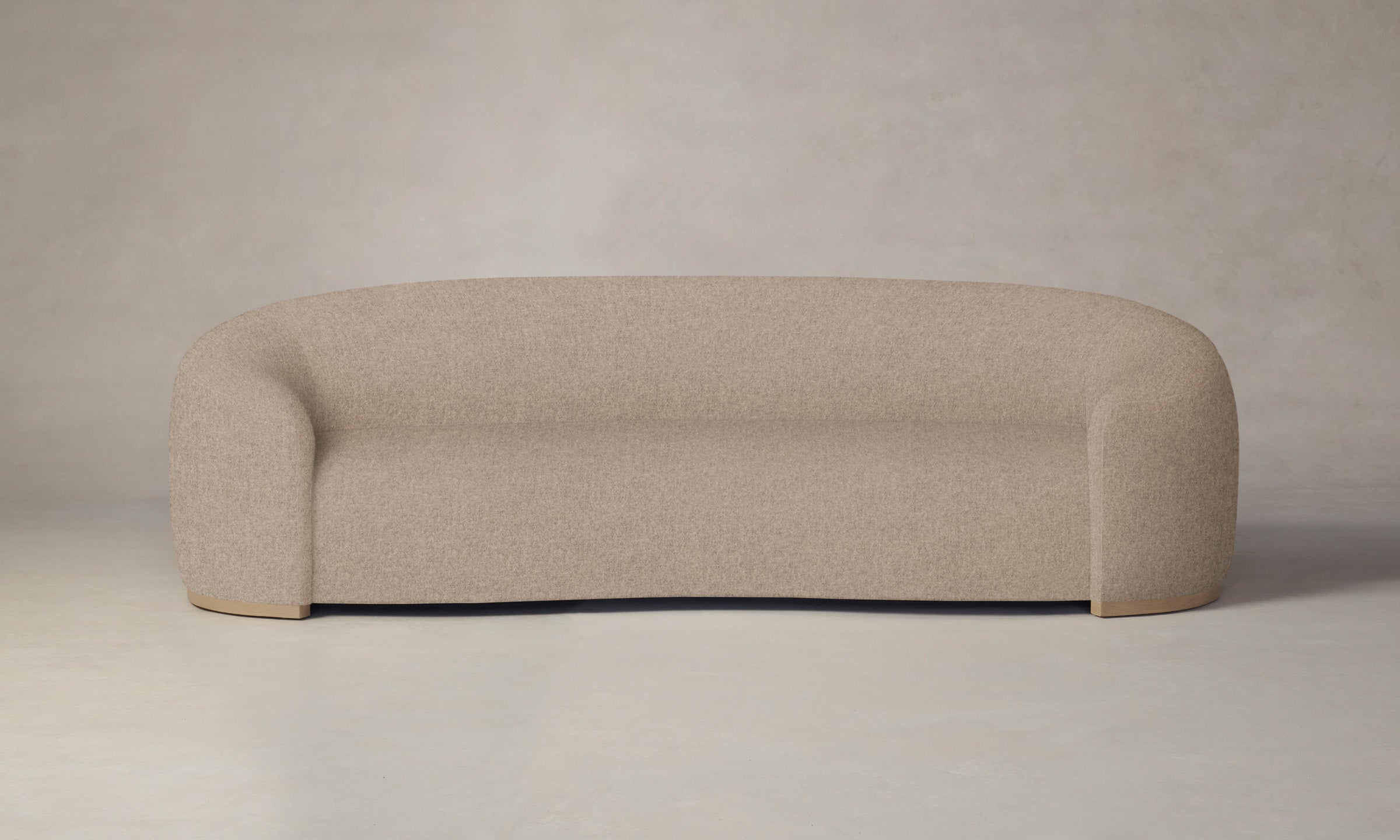 The Chelsea Sofa - Italian Brushed Wool Fox Fabric - Luxurious Modern Living Room Furniture for Home & Office