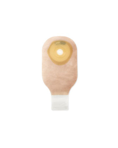 Hollister Premier 1-Piece 12 Drainable Ostomy Pouch with Lock 'n Roll Closure - Flat SoftFlex Barrier (10 per Box) - Cut to Fit Up to 66x77mm (2.5x3 Inches) - Transparent - Ideal for Post-Surgery Care & Daily Comfort