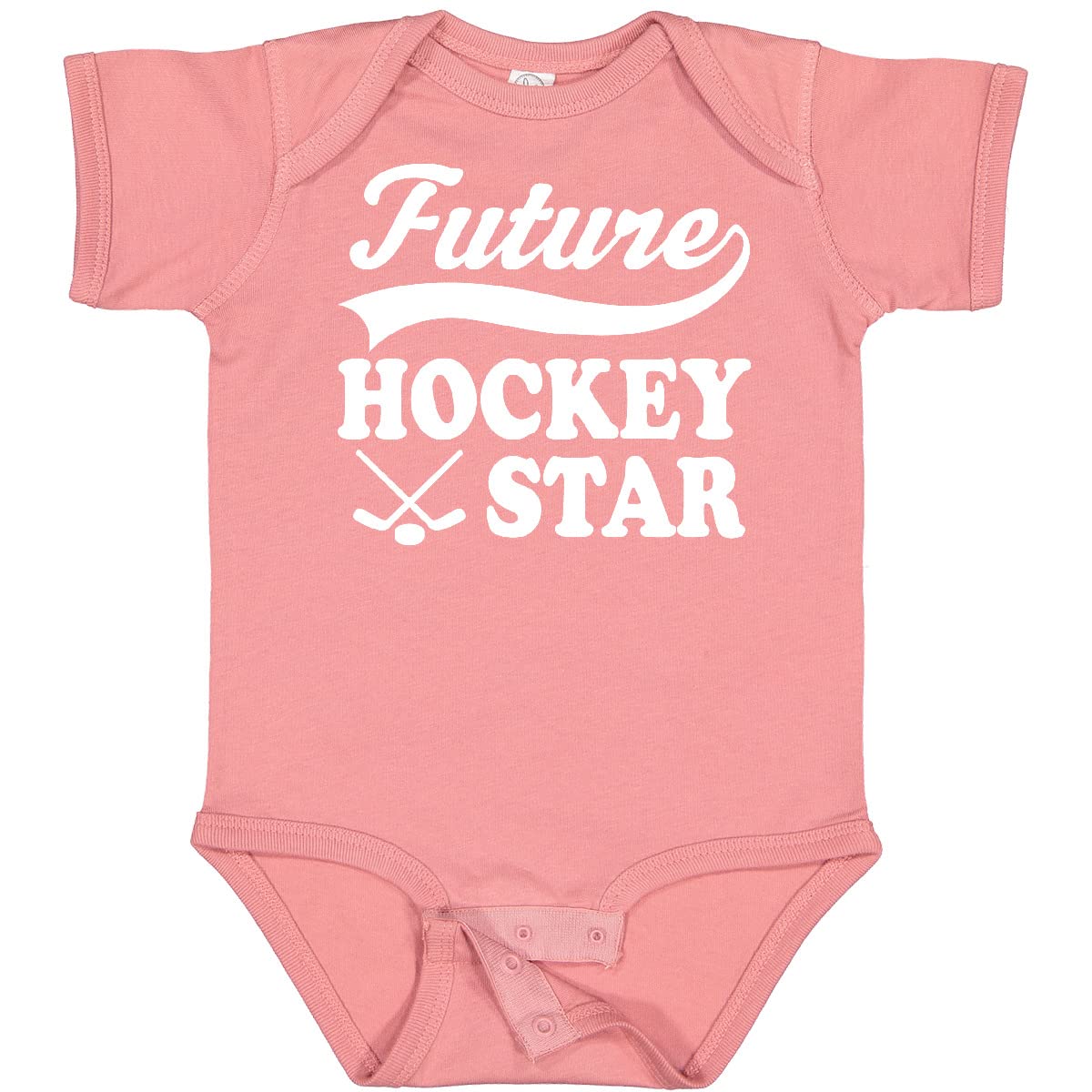Inktastic Future Hockey Star Baby Bodysuit - Soft Cotton Infant Onesie for Boys & Girls - Perfect for Hockey Games, Sports Events & Playtime