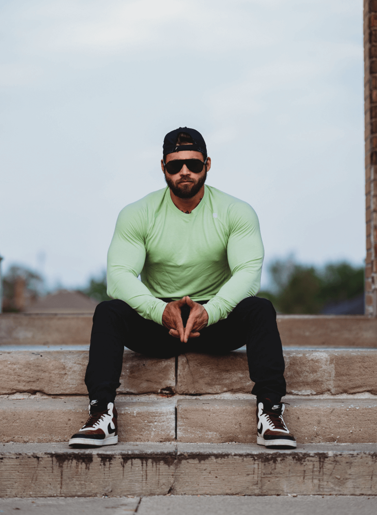 Premium Green Core Long Sleeve Shirt for Men & Women - Comfortable Cotton Blend Top for Casual Wear, Outdoor Activities & Layering