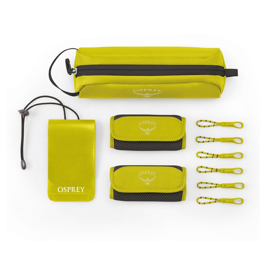 Osprey Luggage Customization Kit - Lemongrass Yellow | Personalized Travel Gear for Hiking, Camping & Outdoor Adventures