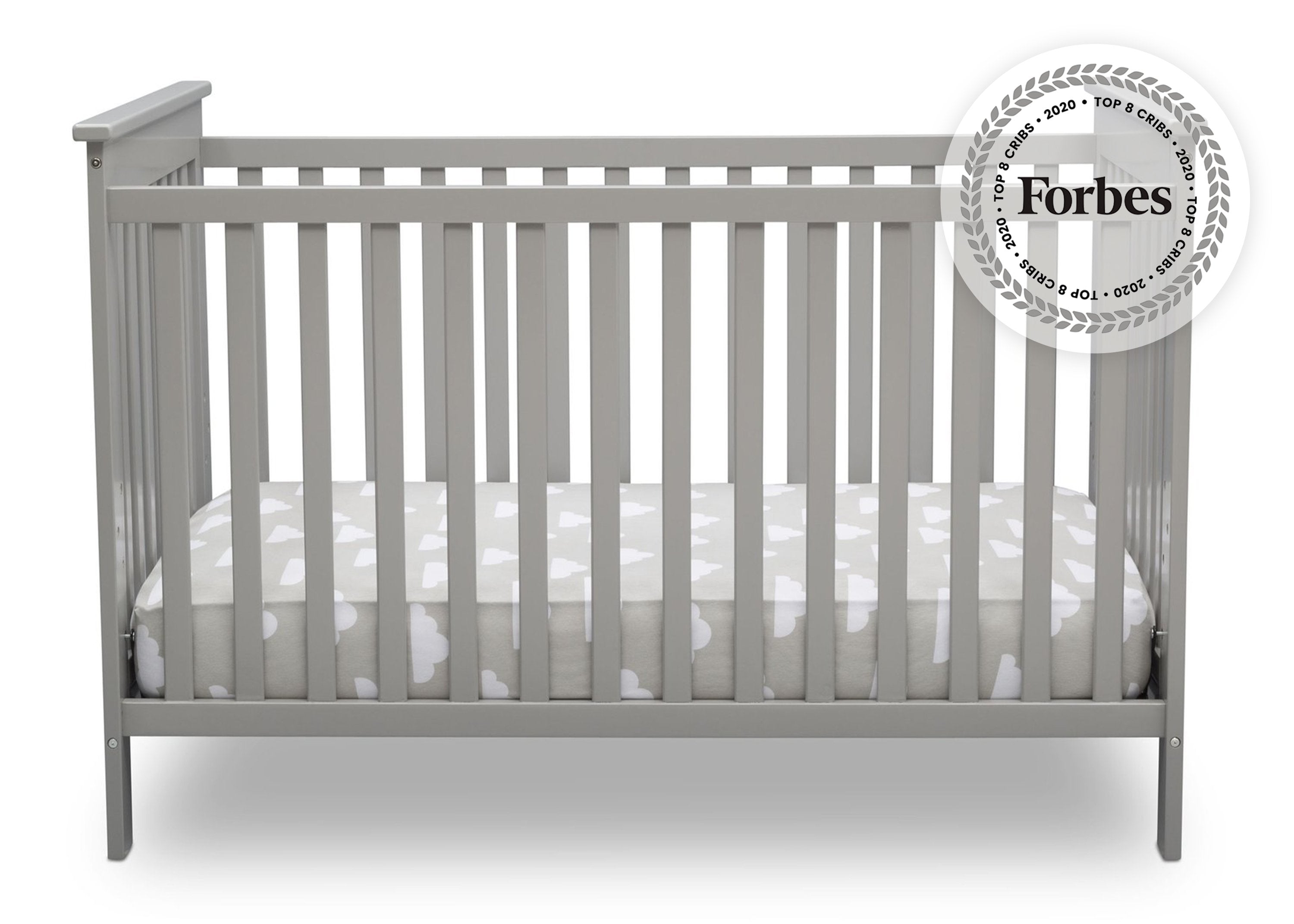 Adley 3-in-1 Convertible Baby Crib - Toddler Bed & Daybed - Safe Nursery Furniture for Newborns & Kids - Perfect for Bedrooms, Daycare & Guest Rooms