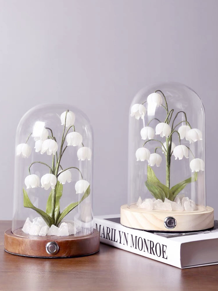 Bell Orchid Warm Night Light - Soft Glow LED Bedside Lamp for Nursery, Kids Room, and Relaxation | Perfect for Nighttime Feeding, Reading & Creating a Cozy Atmosphere