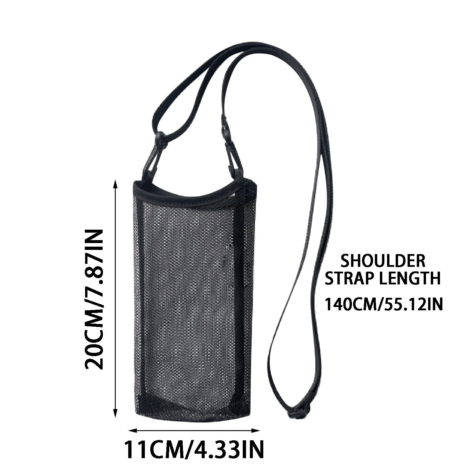 7#SP Mesh Straddle Strap Water Bottle Cover - Breathable Protective Cup Sleeve for Kids, Outdoor Sports, Hiking & Travel Accessories - Fits Most Standard Water Bottles