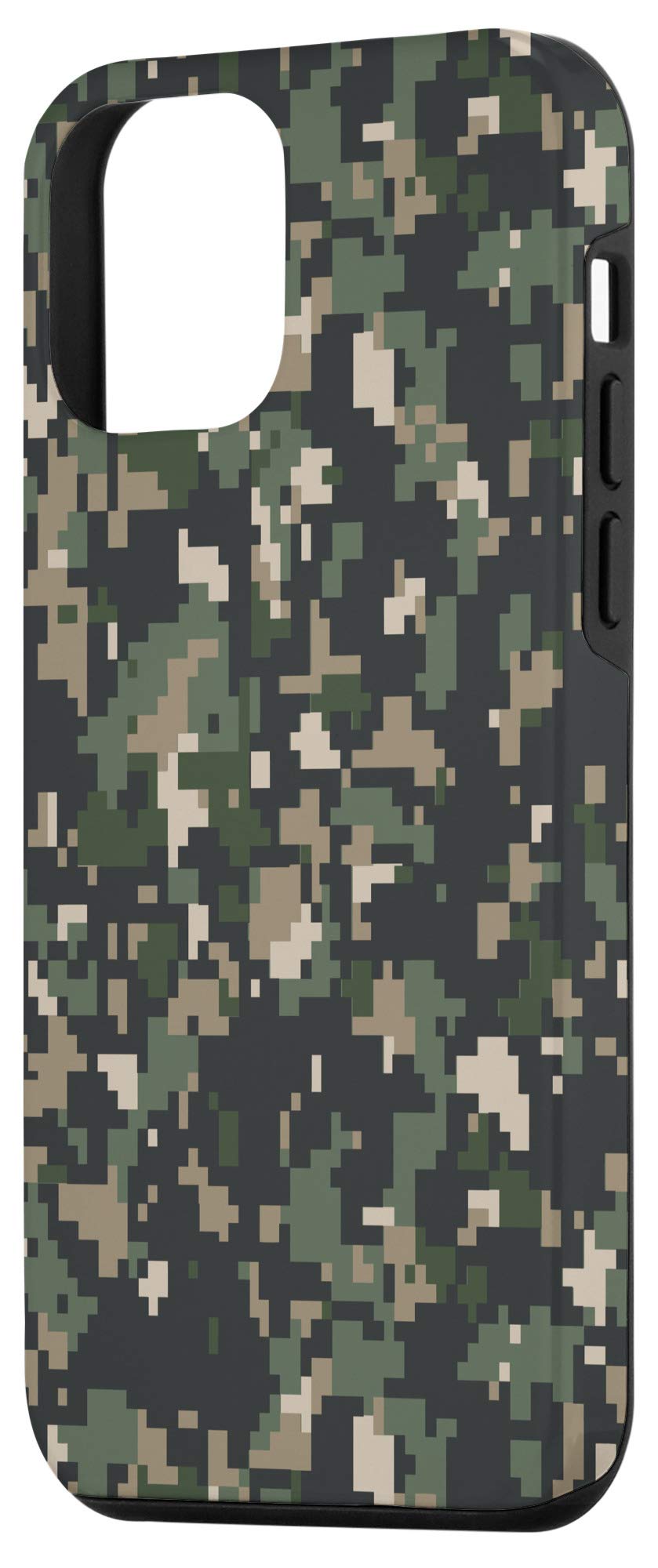 iPhone 12 Mini Case - Woodland Jungle Camo Digital Camouflage Protective Cover | Perfect Gift for Outdoor Enthusiasts & Military Style Lovers | Durable Protection for Hiking, Camping & Daily Use