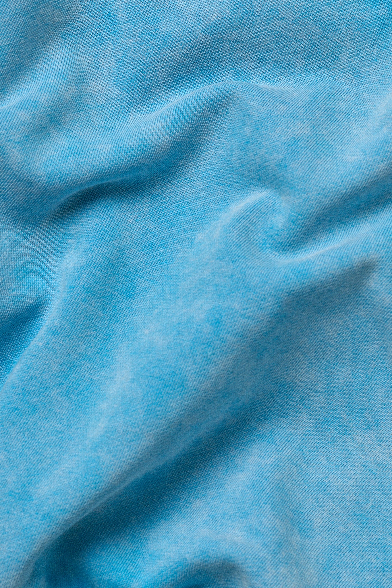 Electric Blue Washed Crewneck Sweatshirt - Soft Cotton Pullover for Men & Women | Perfect for Casual Wear, Layering & Street Style