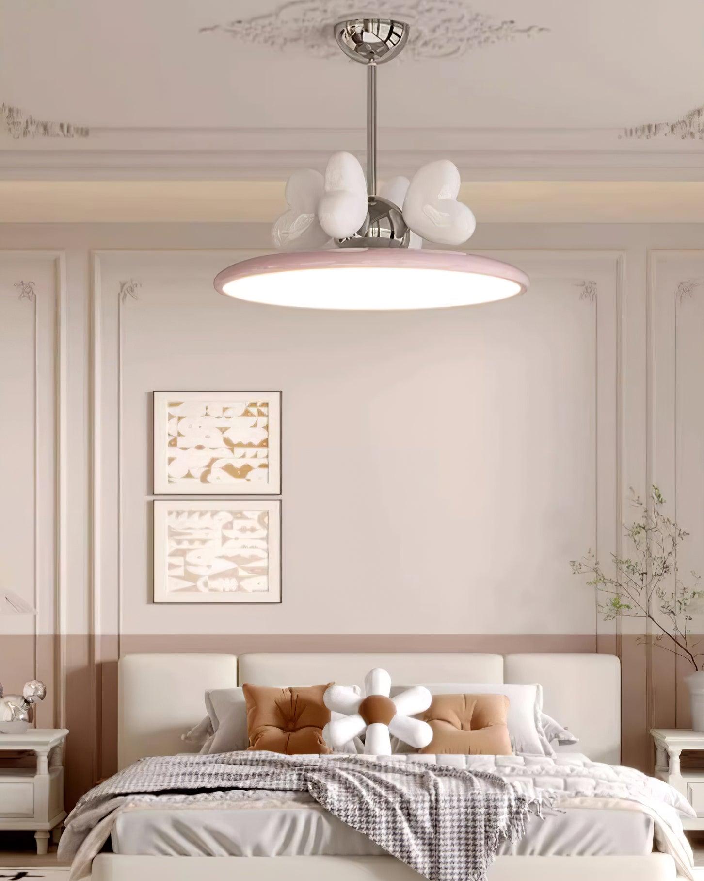 Lilia Pendant Lamp - Modern Scandinavian Glass Hanging Light for Living Room, Bedroom, or Dining Room Decor