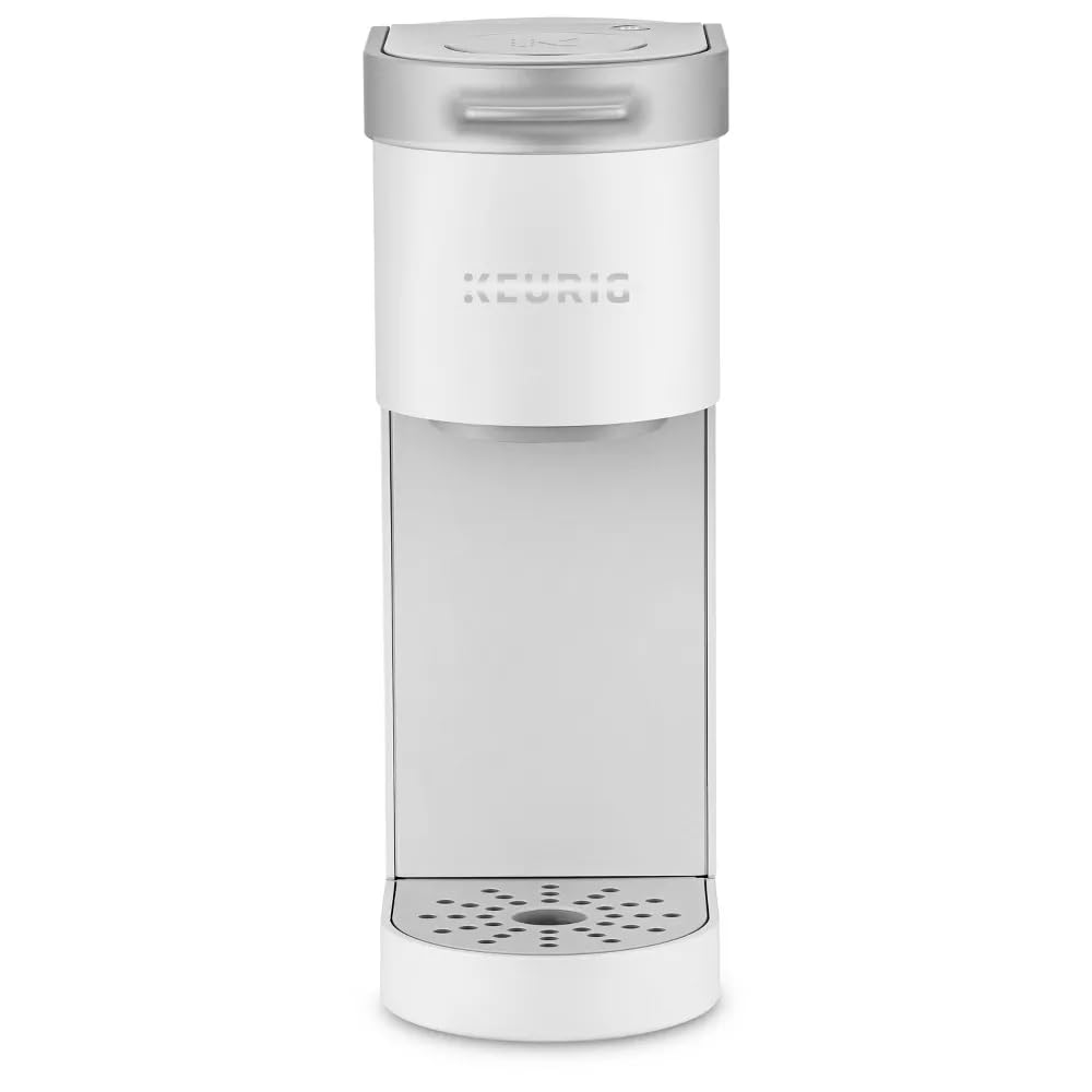 Keurig K-Mini Single-Serve K-Cup Pod Coffee Maker - Compact & Portable Coffee Machine for Small Spaces, Programmable Single Cup Brewer - Perfect for Home, Office, Dorm & Travel (Stone Gray) | Enjoy Fresh Coffee Anywhere with This Space-Saving Brewer