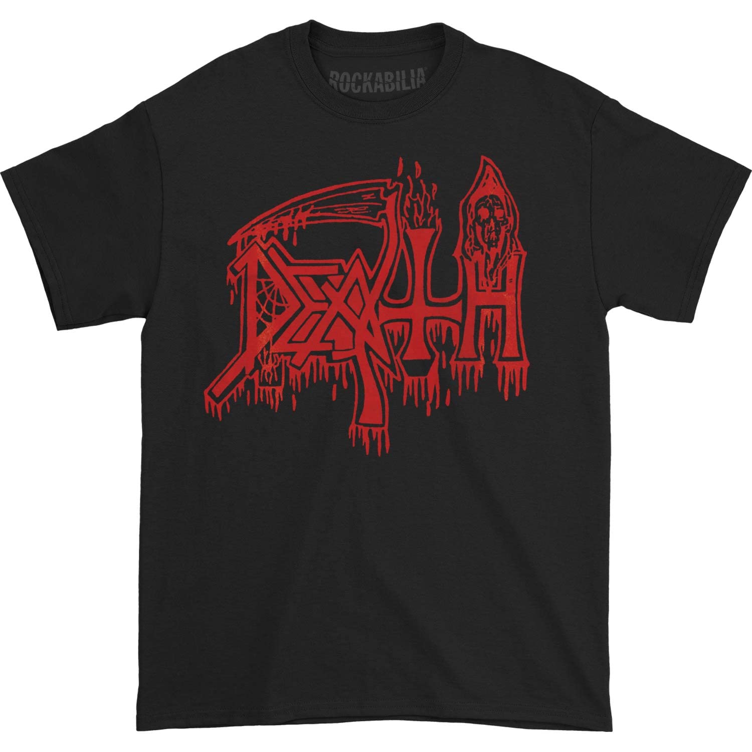 Death Classic Logo T-Shirt (Red on Black) | Vintage Band Tee for Men & Women | Perfect for Concerts, Gifts & Casual Wear