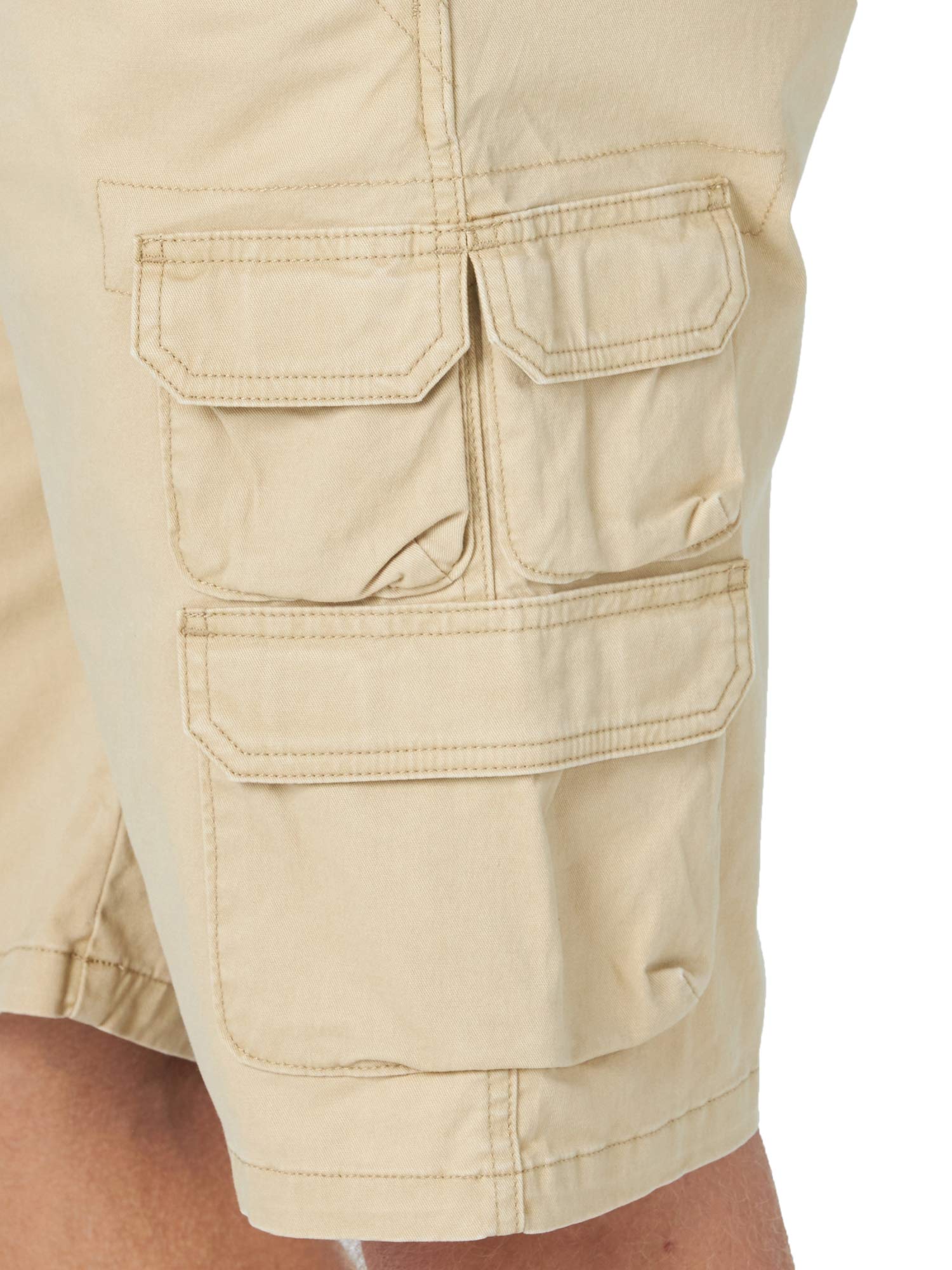 Wrangler Authentics Men's Stretch Twill Cargo Shorts - Comfortable & Durable Casual Shorts for Outdoor Activities, Hiking, and Summer Wear