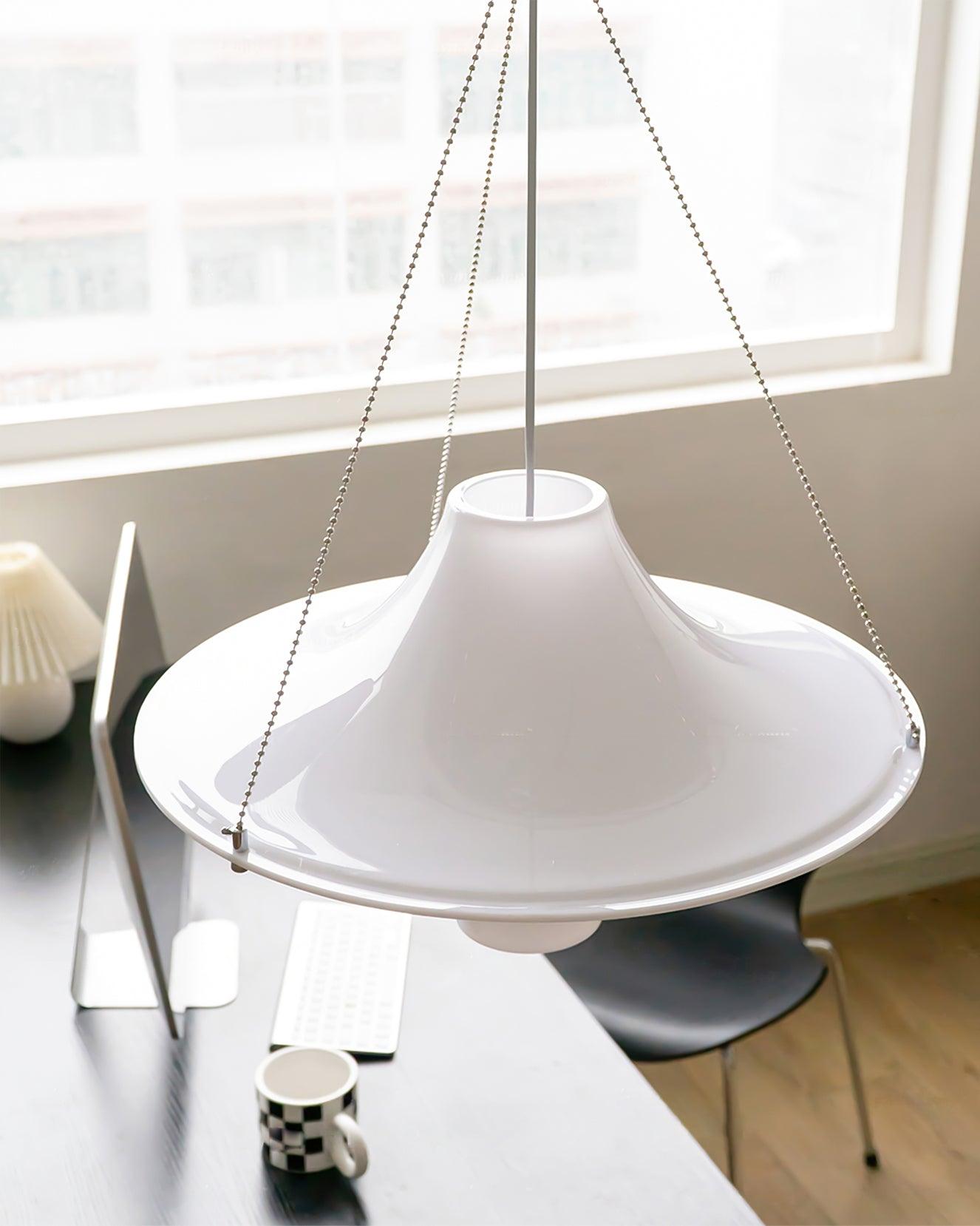Lokki Modern Scandinavian Pendant Lamp - Minimalist Nordic Ceiling Light for Living Room, Bedroom, and Dining Room Decor