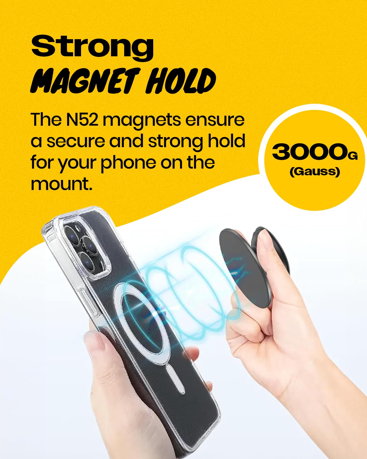 Magnetic Heart Phone Grip Stand - Pink Macaron for Smartphones & Tablets - Perfect for Hands-Free Viewing