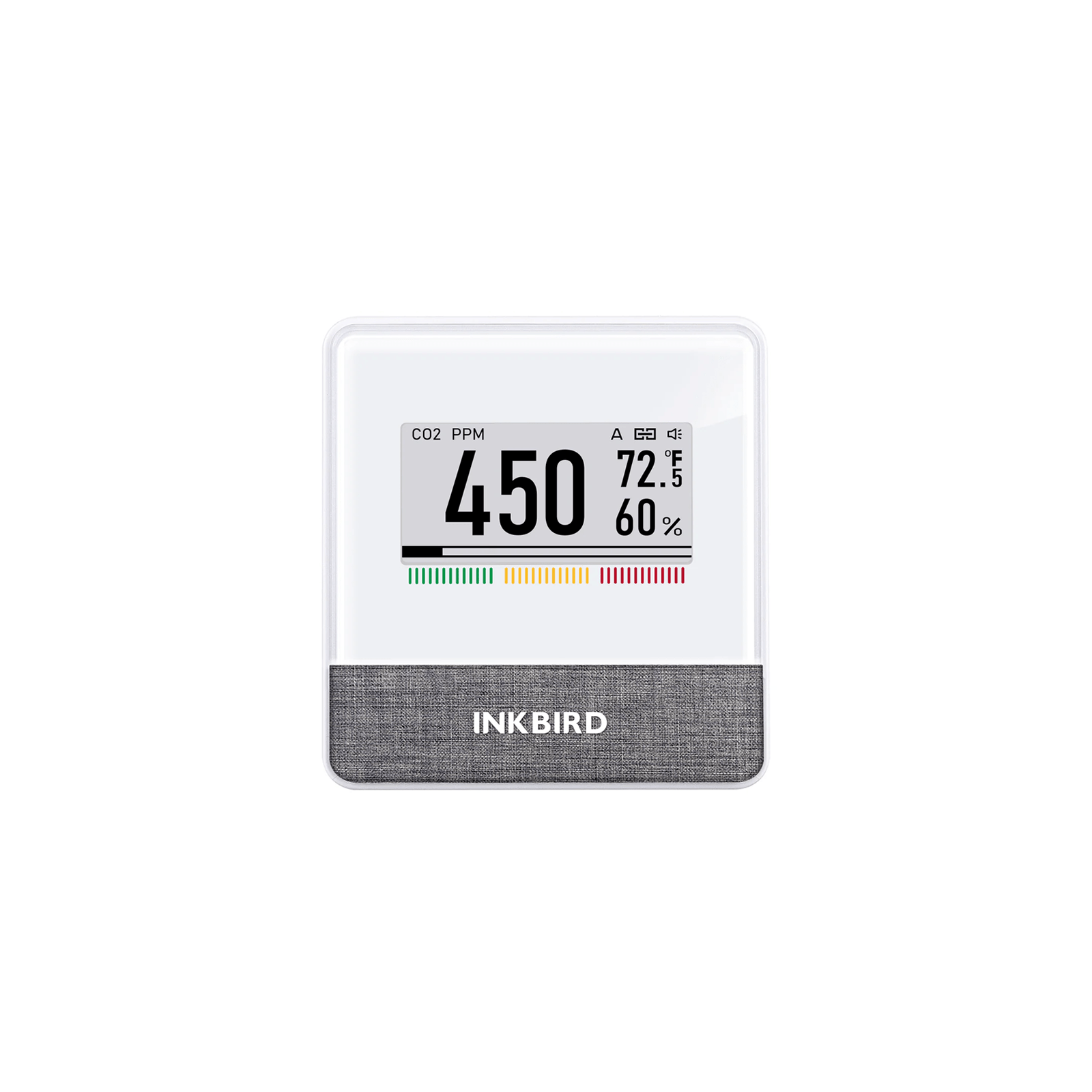IAM T1 Wireless 4-in-1 Air Quality Monitor - CO2, PM2.5, TVOC & Temperature Detector for Home, Office & Nursery - Real-Time Air Pollution Measurement & Smart App Control
