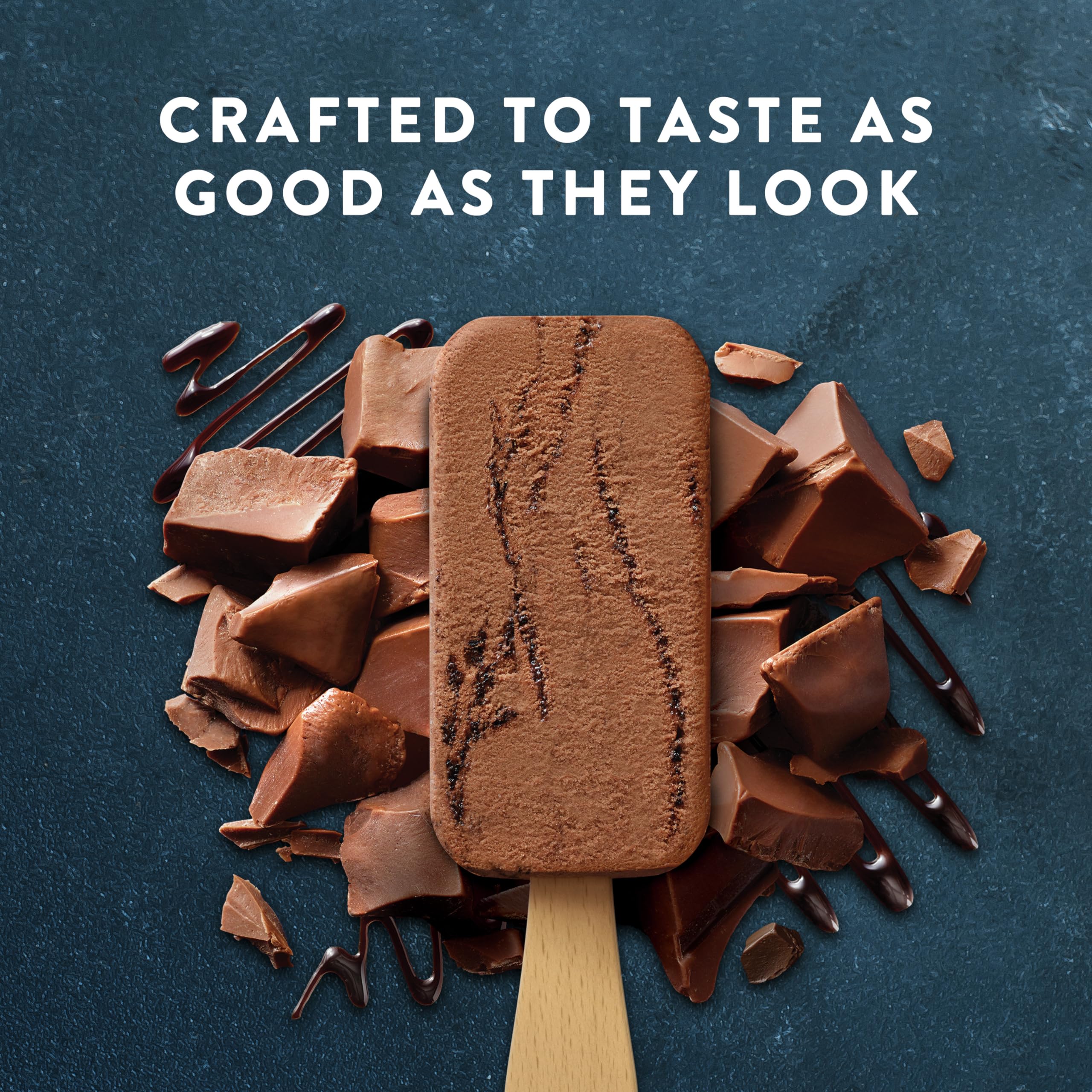 Talenti Mini Gelato Bars - Dark Chocolate (6-Pack) | Low-Calorie Dessert for Parties