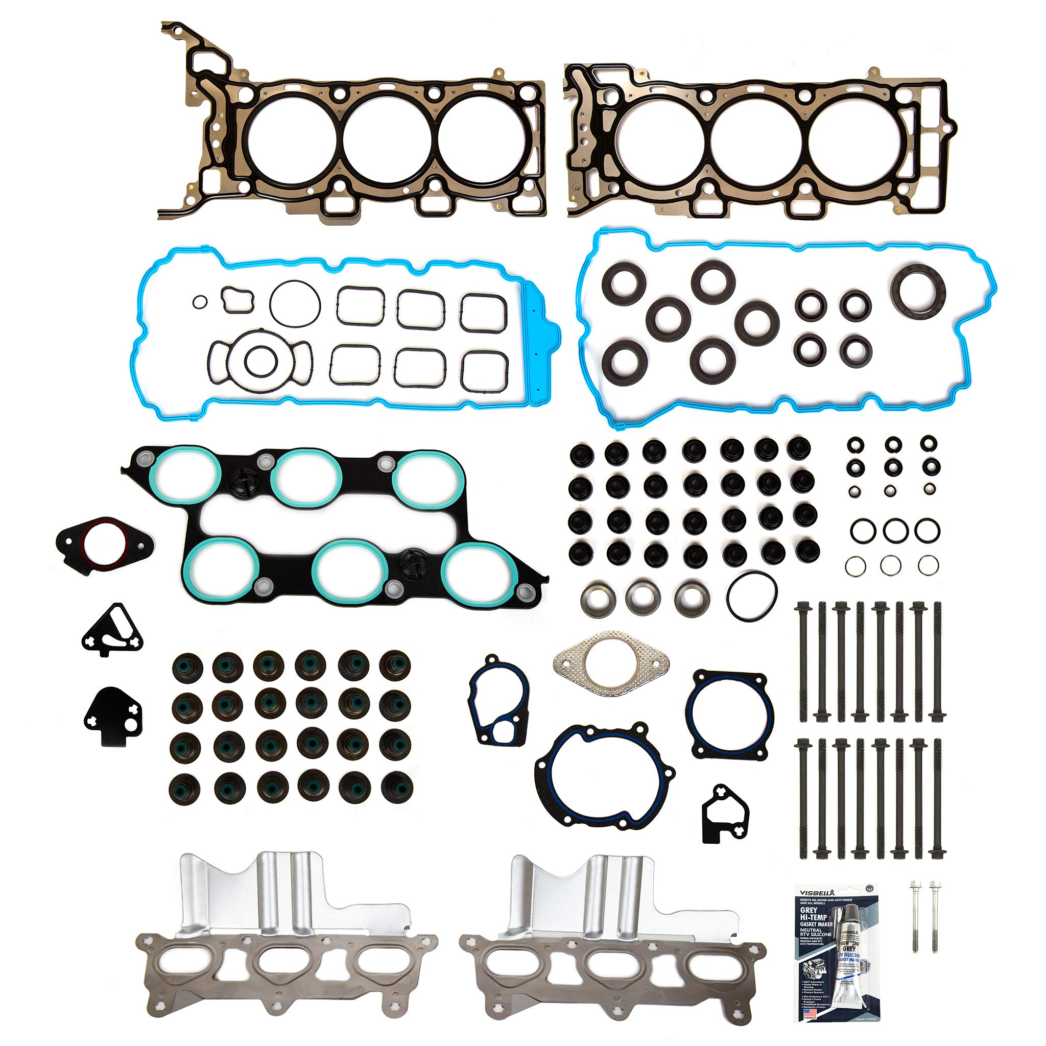 MA-9761294990 Head Gasket Bolts Set Compatible With 2009-2016 Buick Enclave, Chevrolet Traverse, GMC Acadia 3.6L V6 Engine - Perfect for Engine Repair & Maintenance