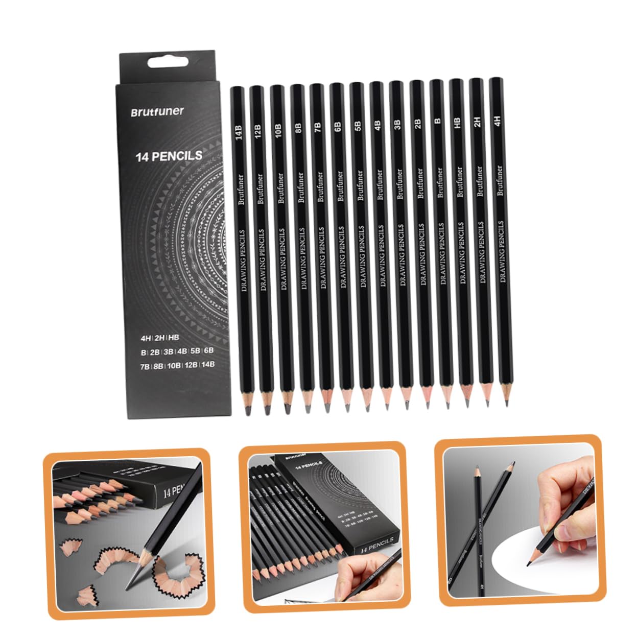 SEWACC 28-Piece Sketch Pencil Set - Professional Shading Pencils for Kids & Artists - Wooden Drawing Pencils for Sketching, Shading & Painting - Perfect for Art Classes, Home Drawing & Creative Projects