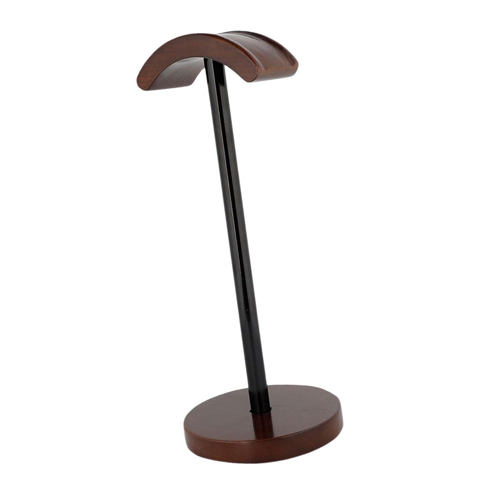 Bothyi Premium Walnut Wood Headphone Stand - 6cm Wide Tabletop Holder with Solid Base for Gaming Headsets, Earphones & Headphones | Perfect for Gamers, Office & Home Workspace Organization