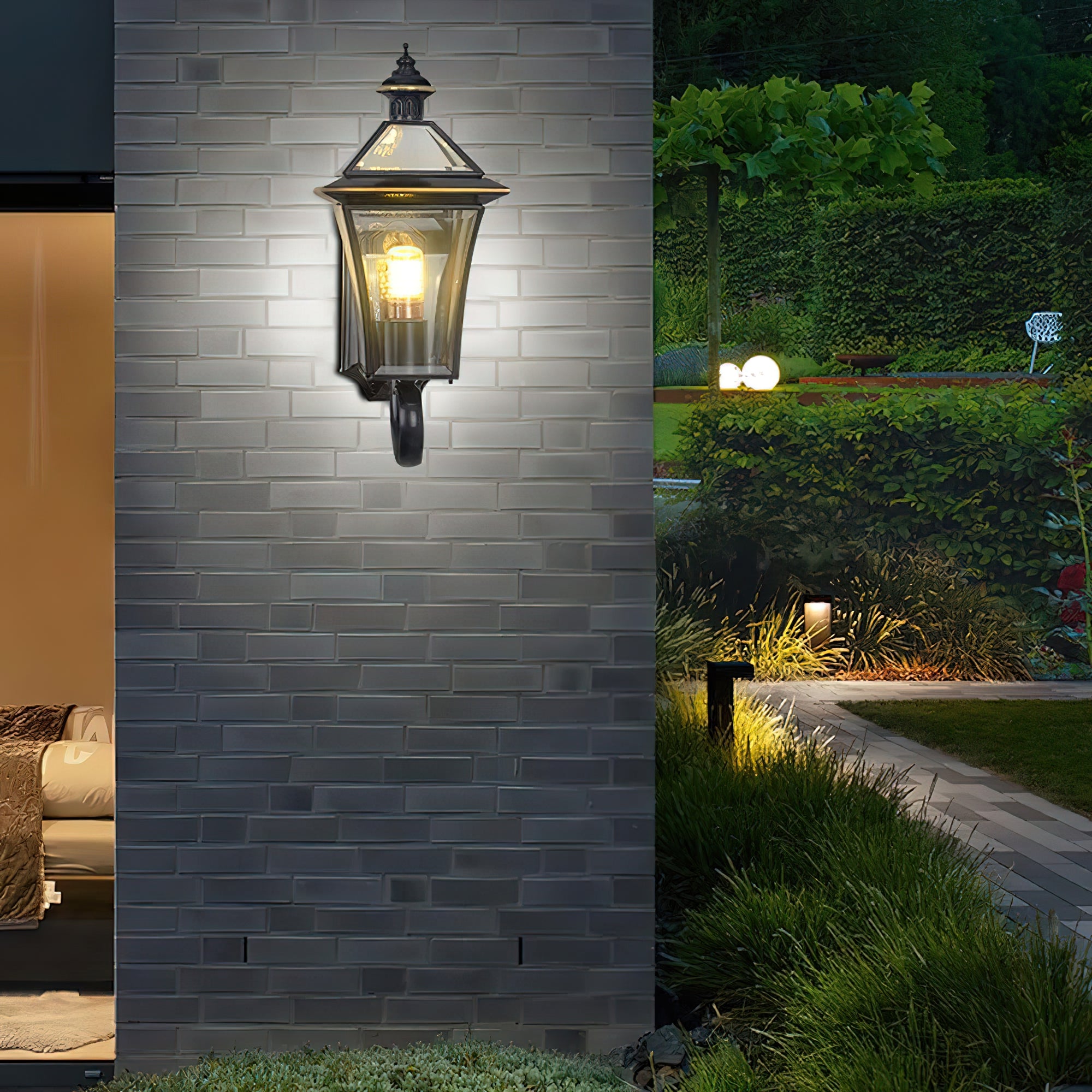 Outdoor Courtyard Decorative Wall Lamp - Waterproof LED Garden Lighting for Patio, Porch & Backyard - Perfect for Evening Ambience & Landscape Accent