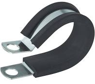1/2 Inch Rubber Coated Strap with Single Hole - Heavy Duty Tarp Tie Down (TS17R 8, CS10) - Perfect for Securing Cargo, Tarps, and Outdoor Equipment