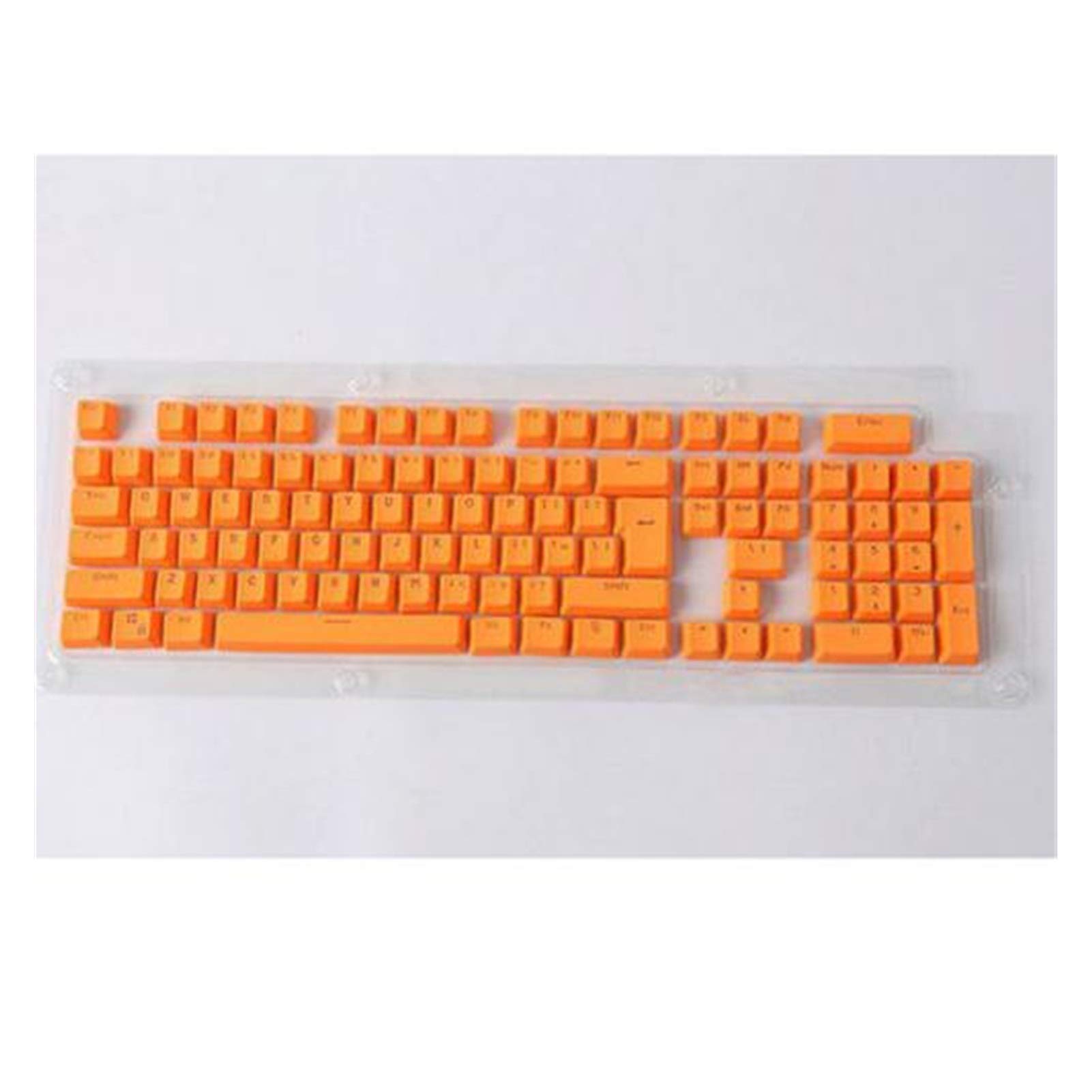 YEZIN 104PCS Universal Backlit Keycaps for Mechanical Keyboards - Orange Color Key Cap Set | Perfect for Gaming, Typing & Custom Keyboard Accessories