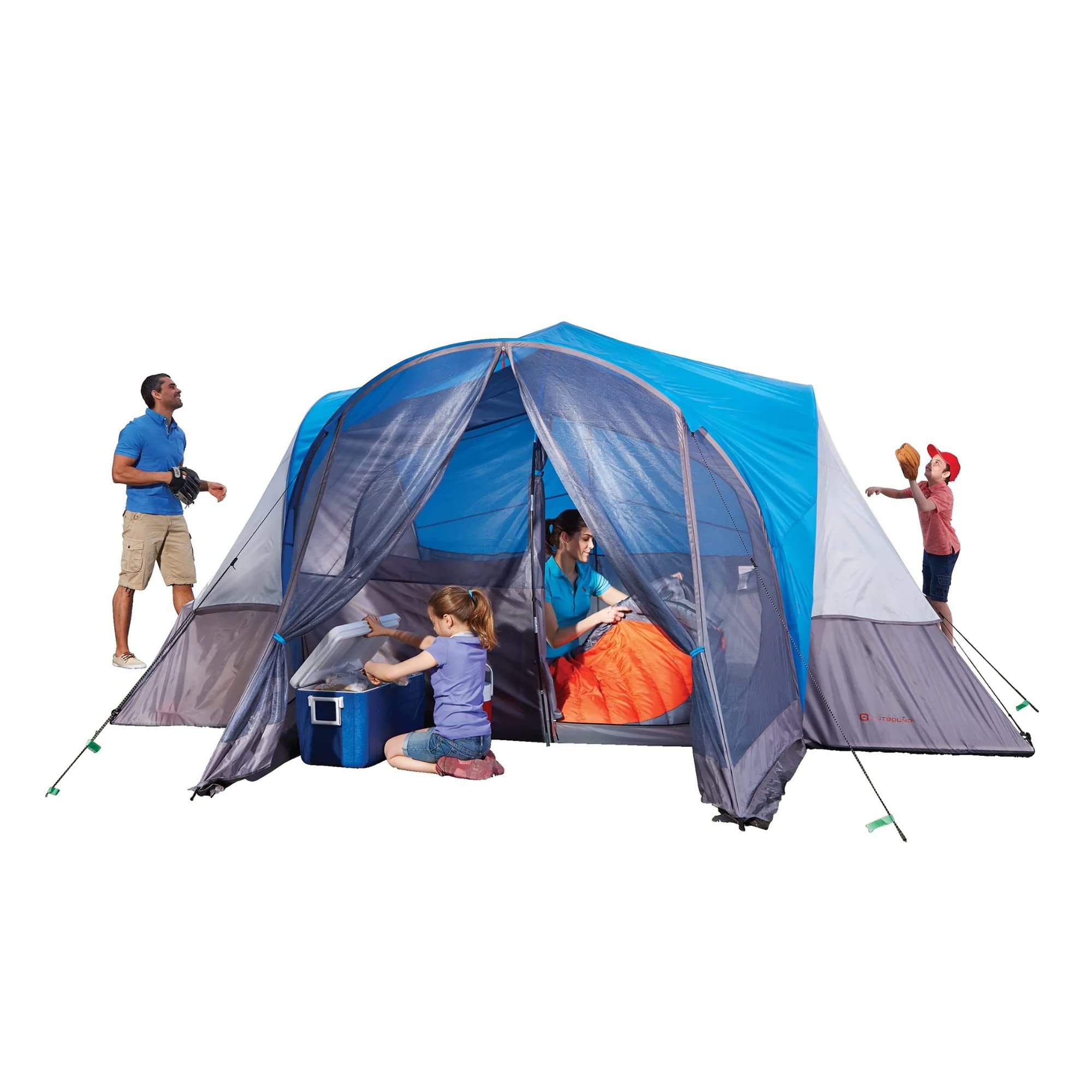 Outdoor Dome Tent for Camping - 3 Season Waterproof Tent with Rainfly & Carry Bag | Easy Setup for Backpacking, Hiking & Family Camping Trips