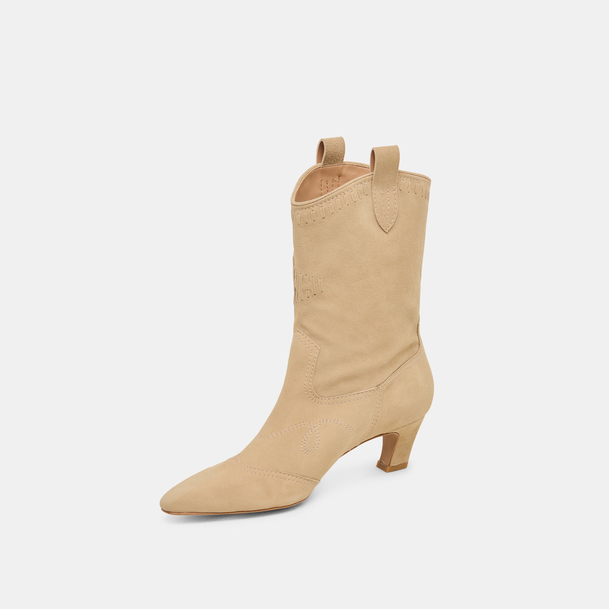 TAVLA BOOTS for Women - Genuine Camel Suede Ankle Boots - Comfortable & Stylish Fall/Winter Shoes for Casual Outfits & Office Wear