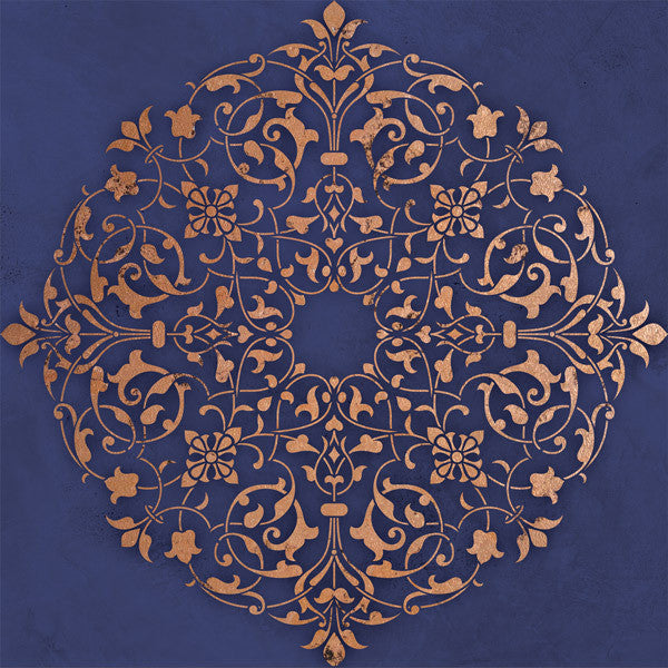 Arabesque Ceiling Medallion Stencil - Reusable DIY Painting Template for Home Decor, Wall & Furniture - Perfect for Vintage, Victorian & Wedding Theme Designs