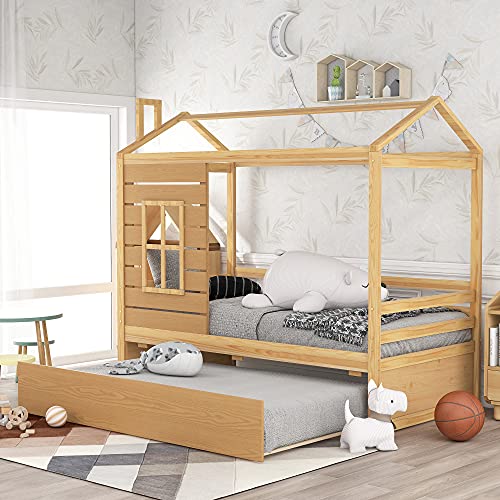 Walnut + Trundle + Twin