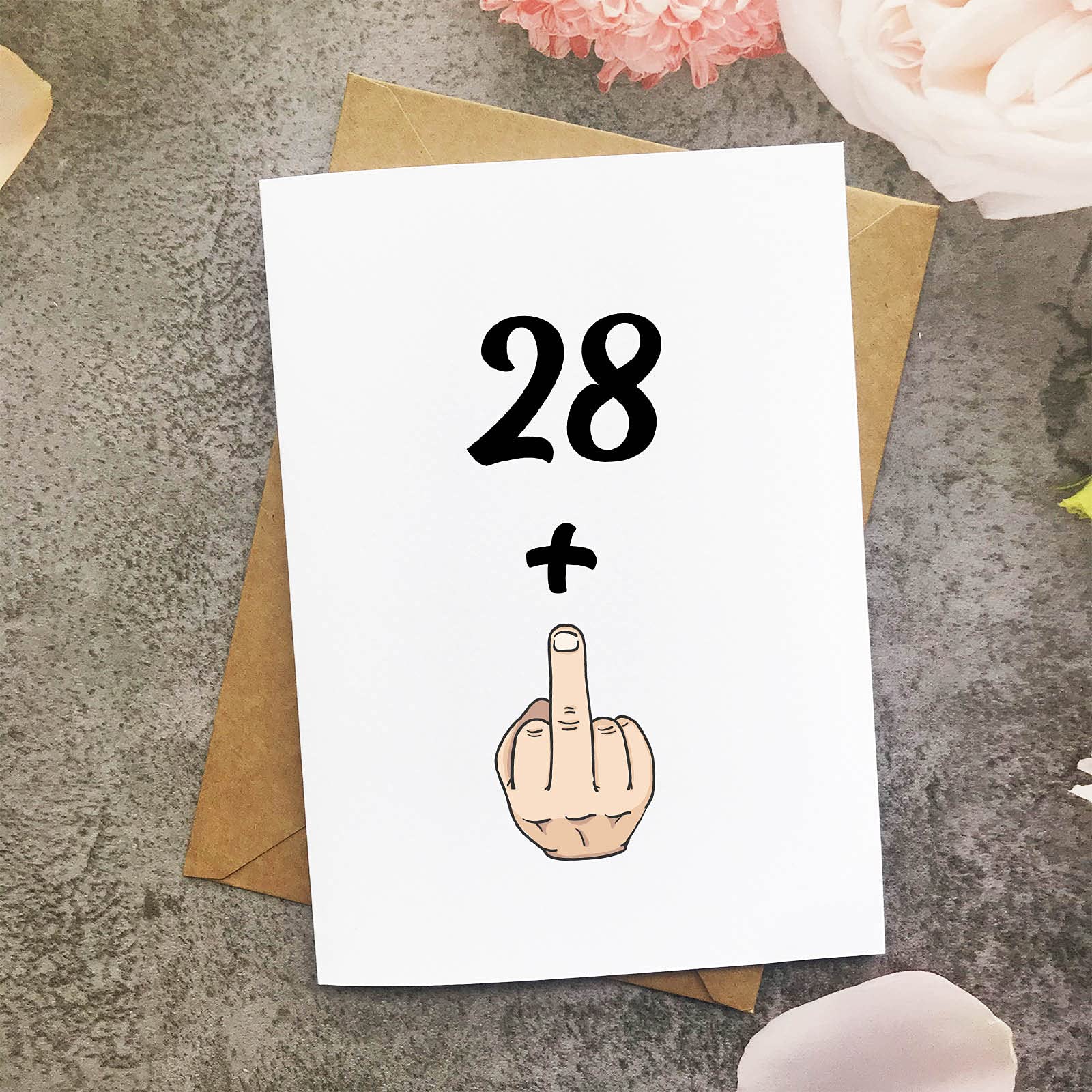 Funny 29th Birthday Card for Women & Men - Hilarious 28+1 Joke Gift for 29 Year Olds - Perfect for Parties, Office Celebrations & Milestone Birthdays