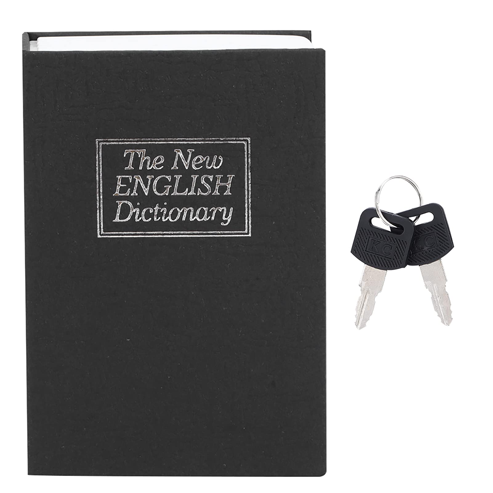 Mini Simulation Book Safe Box with Keys - Secure Storage for Money, Cash, Jewelry & Valuables - Perfect for Home, Office or Travel Security